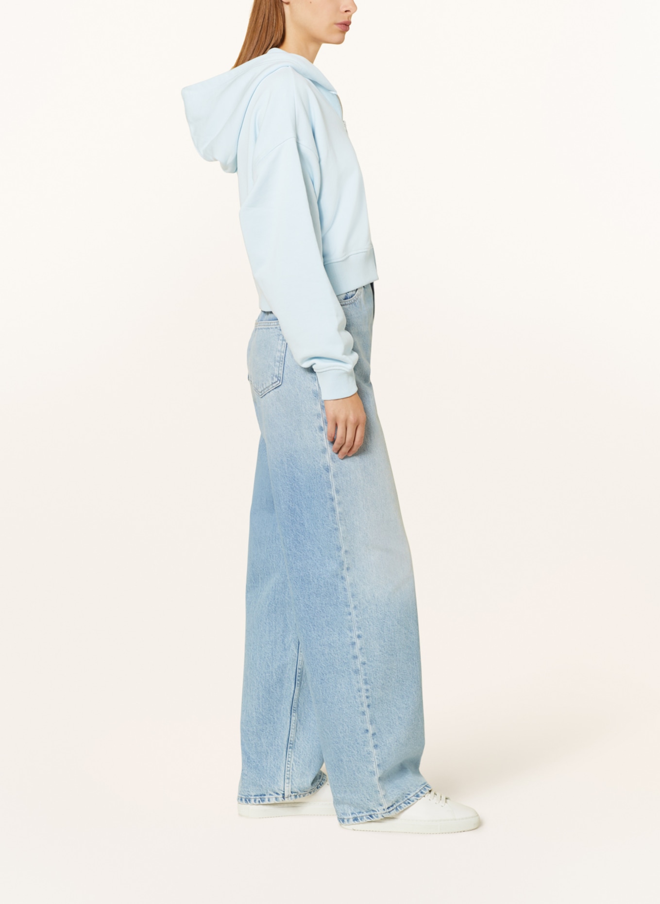 Calvin Klein Jeans Sweat jacket, Color: LIGHT BLUE (Image 4)