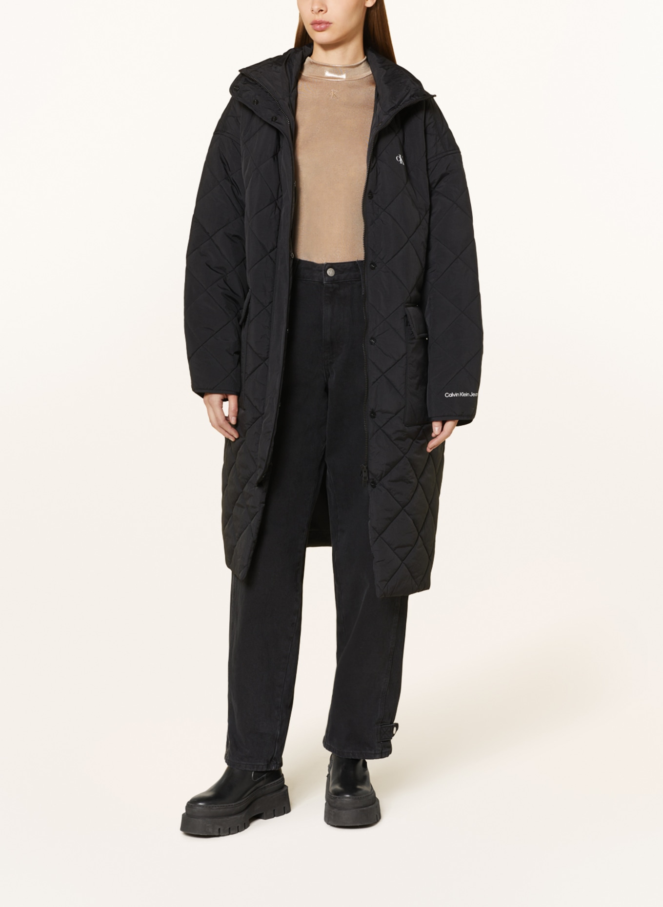 Calvin Klein Jeans Quilted coat, Color: BLACK (Image 2)
