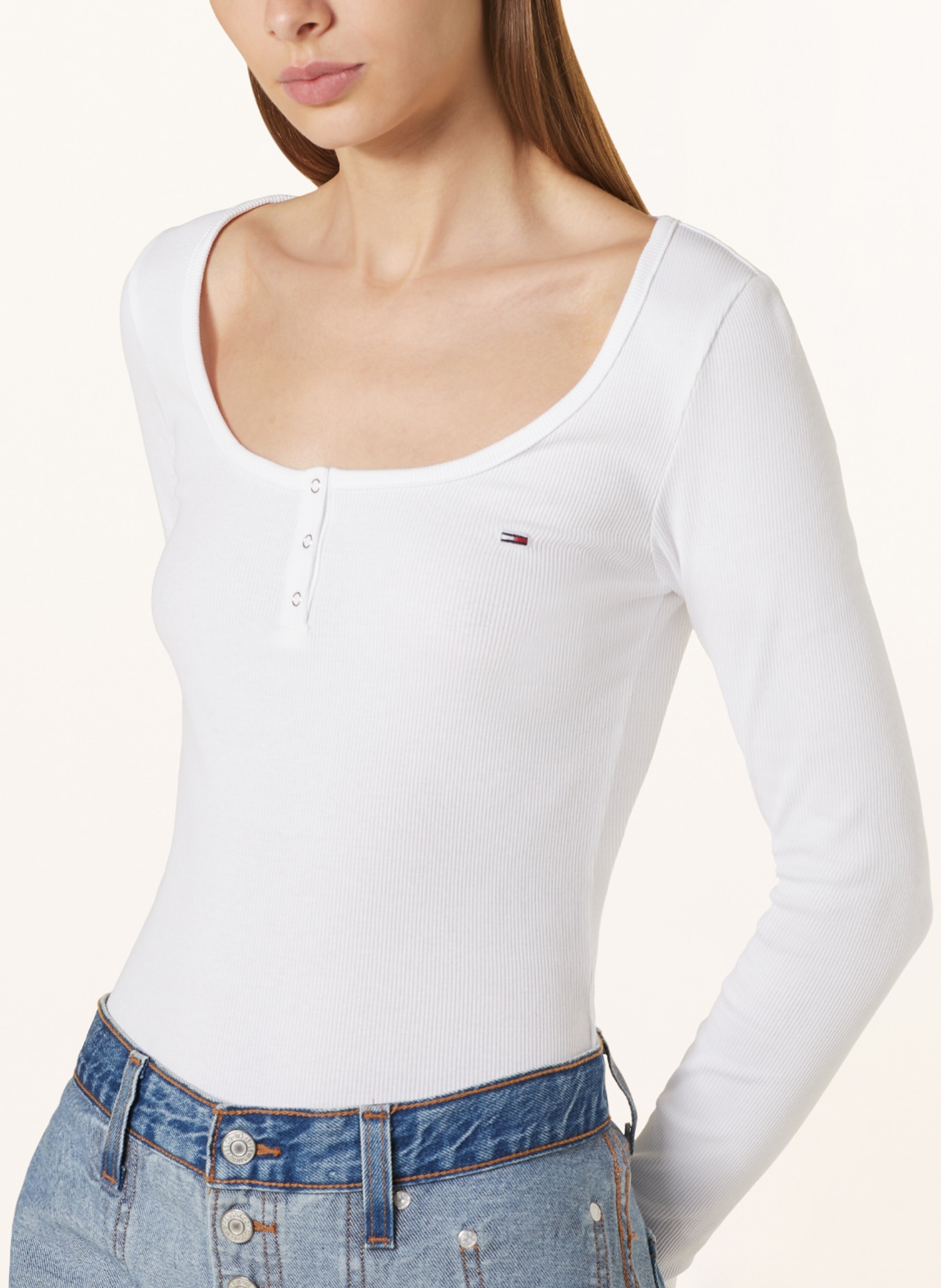 TOMMY JEANS Long sleeve shirt, Color: WHITE (Image 4)