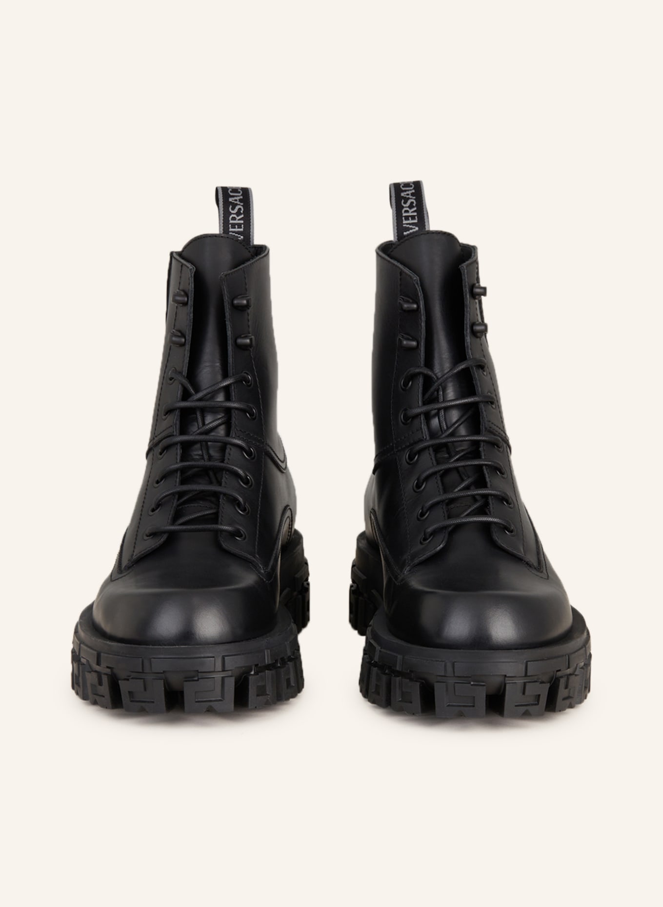 VERSACE Lace-up boots GRECA PORTICO, Color: BLACK (Image 3)