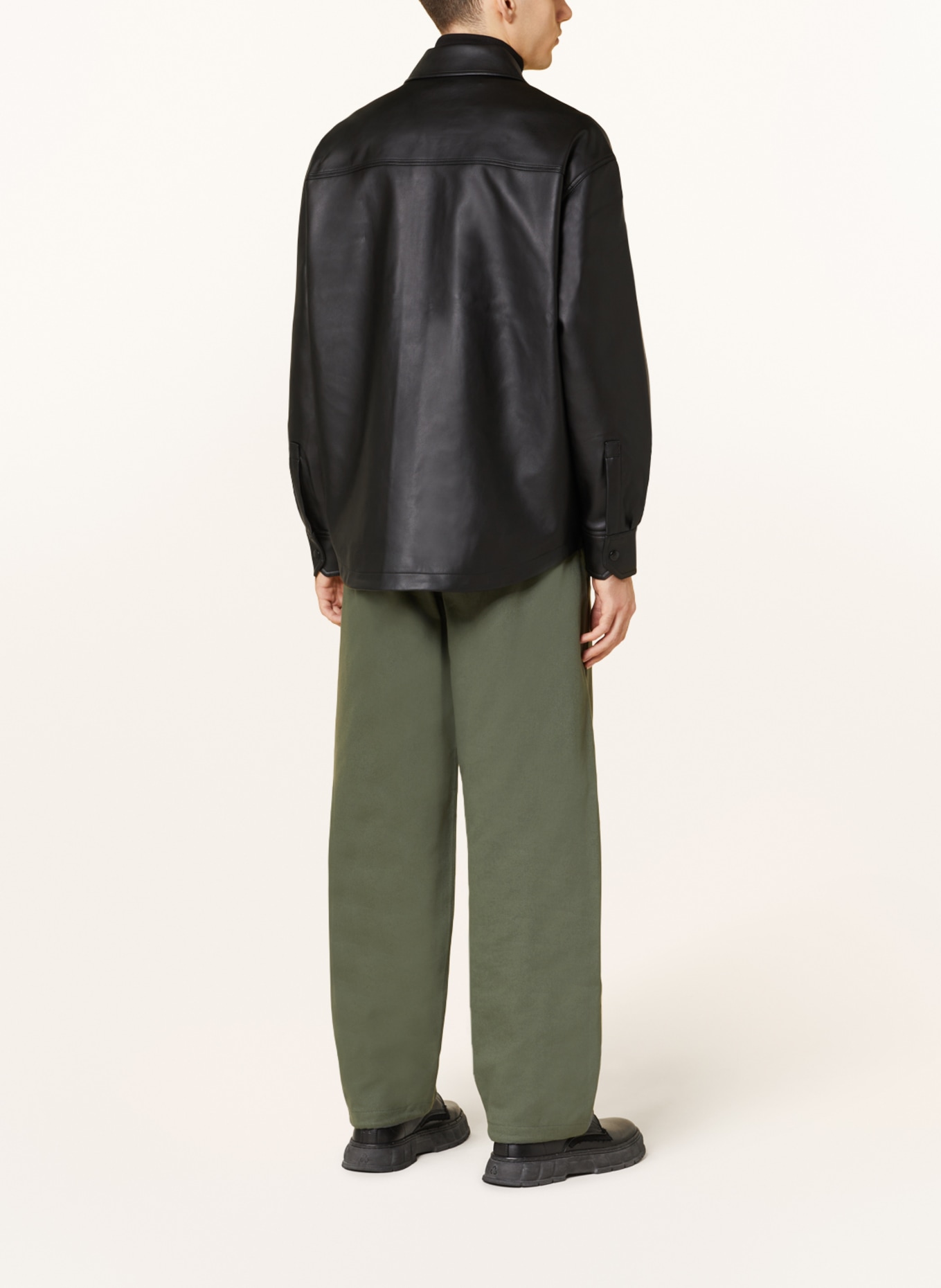 Calvin Klein Jeans Overjacket in Lederoptik, Farbe: SCHWARZ (Bild 3)