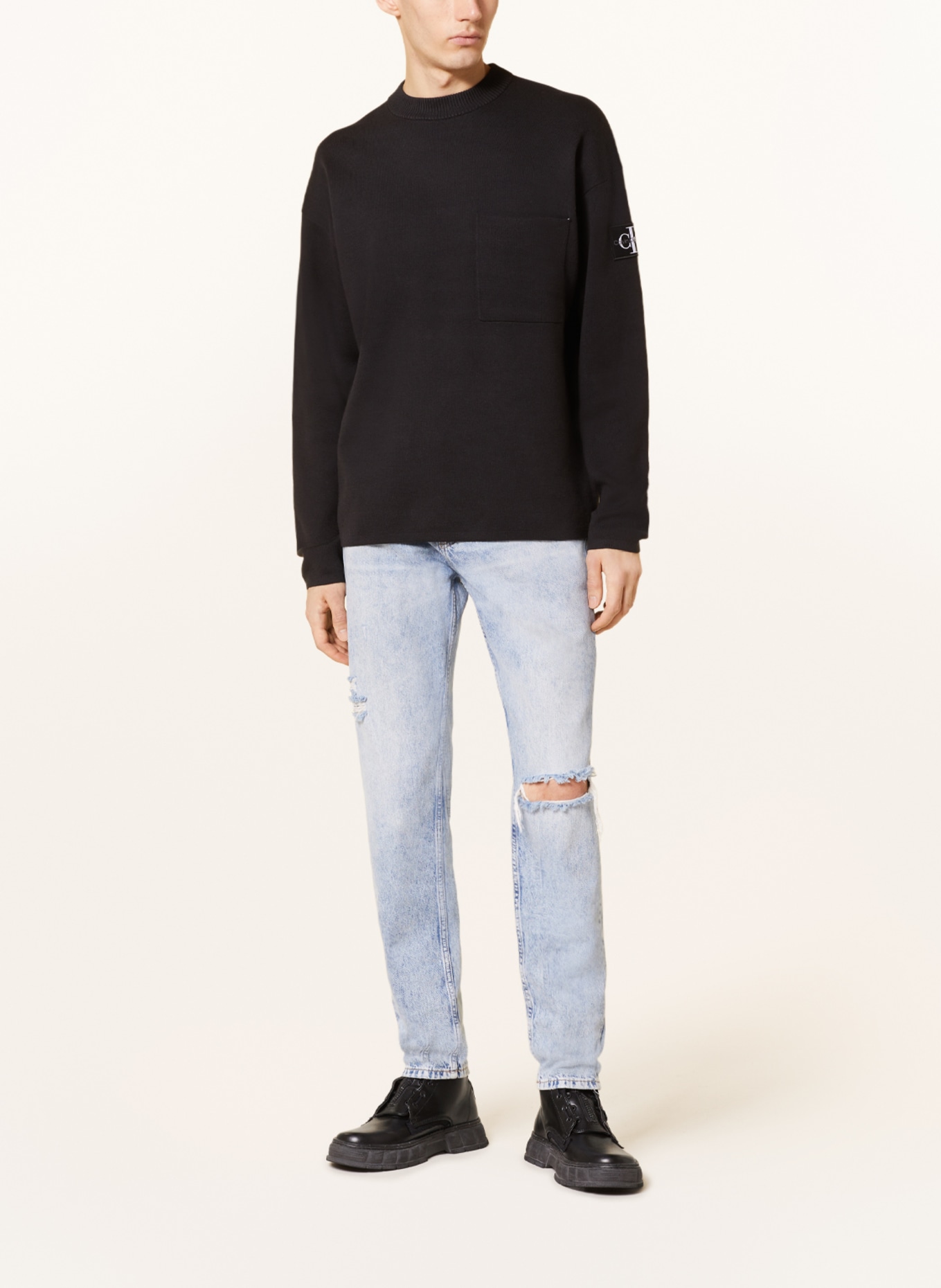 Calvin Klein Jeans Pullover, Farbe: SCHWARZ (Bild 2)