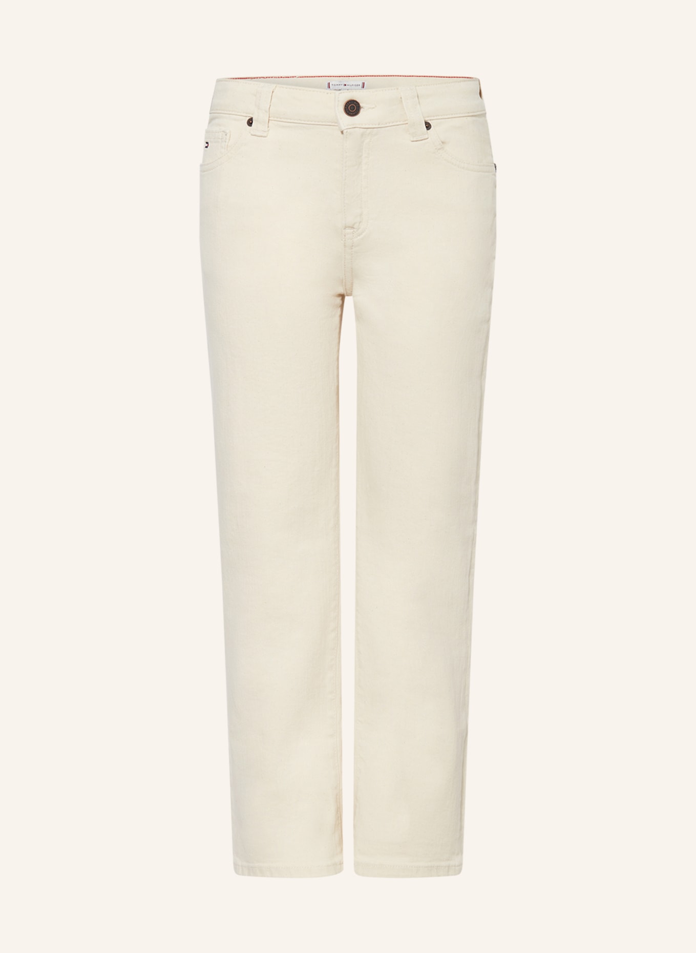 TOMMY HILFIGER Jeans GIRLFRIEND CALICO Straight Fit, Farbe: WEISS (Bild 1)