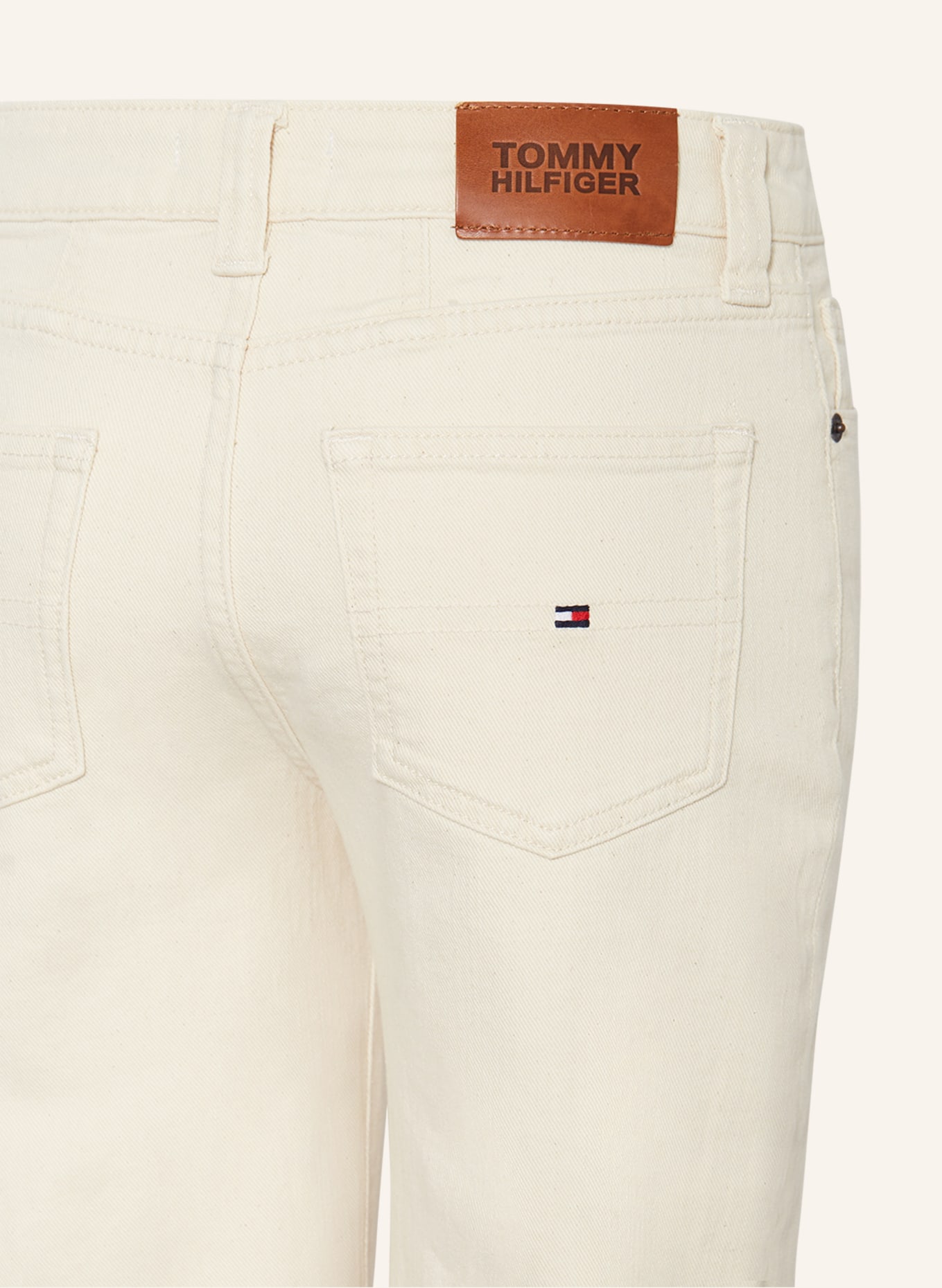 TOMMY HILFIGER Jeans GIRLFRIEND CALICO Straight Fit, Farbe: WEISS (Bild 3)
