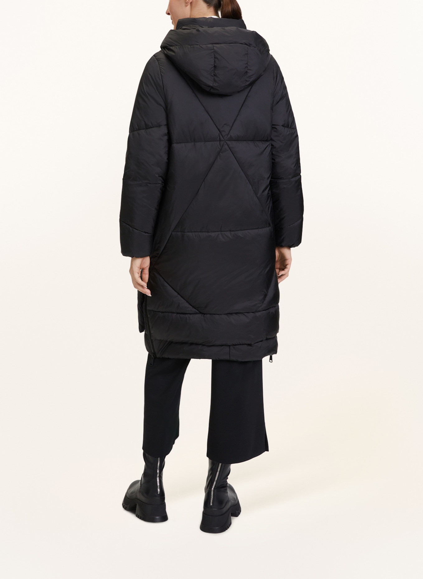 CARTOON Quilted coat, Color: BLACK (Image 3)