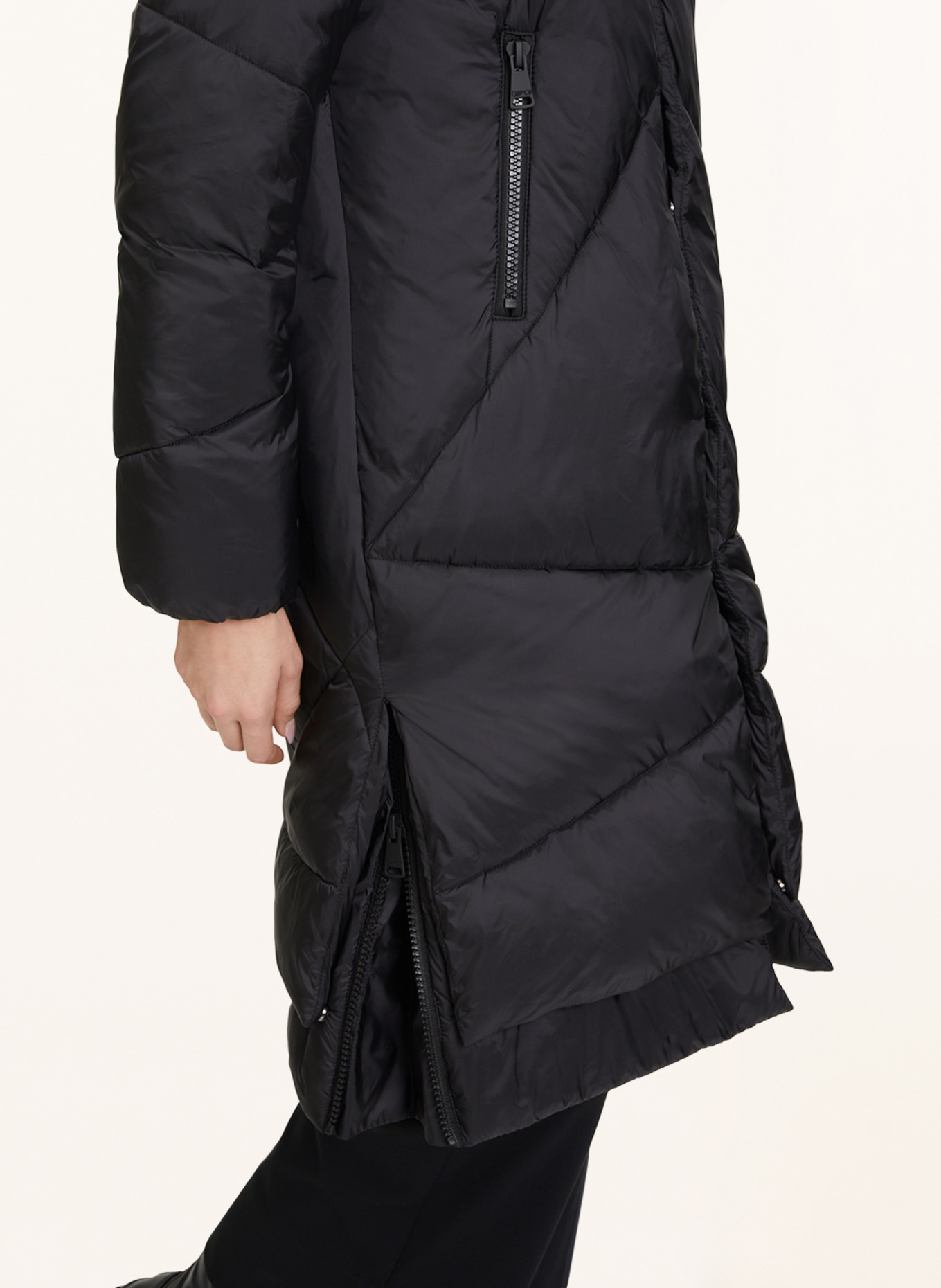 CARTOON Quilted coat, Color: BLACK (Image 4)