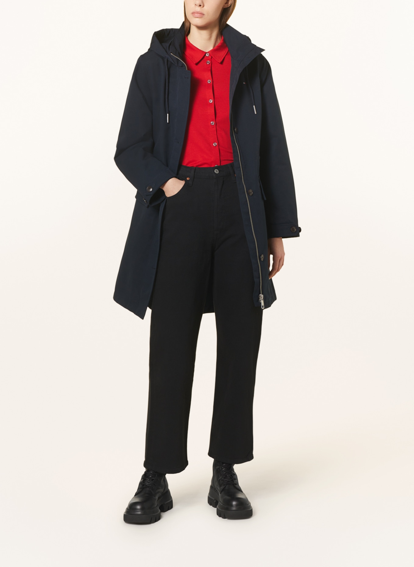 TOMMY HILFIGER parka: BLEU FONCÉ