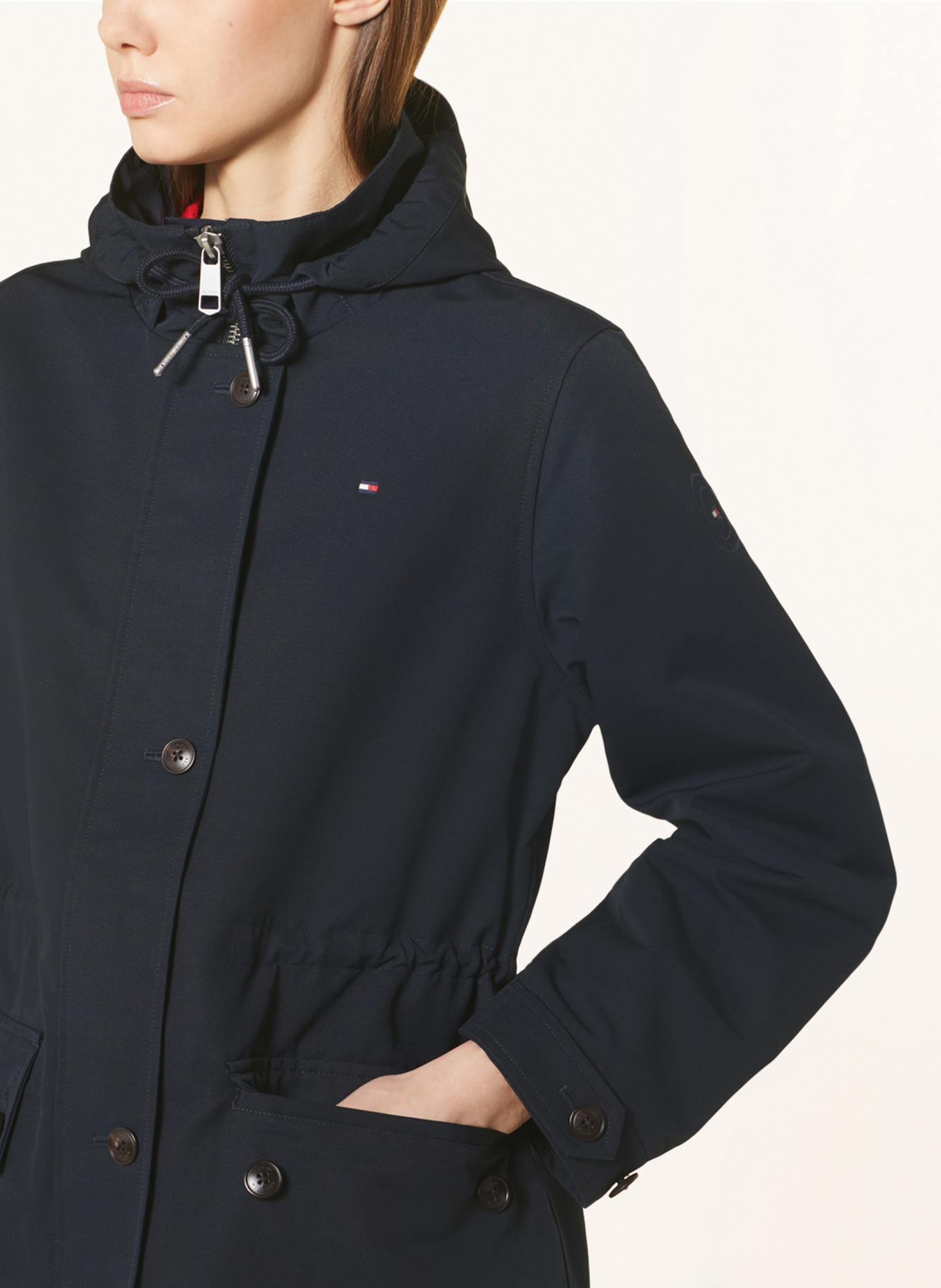 TOMMY HILFIGER parka: BLEU FONCÉ
