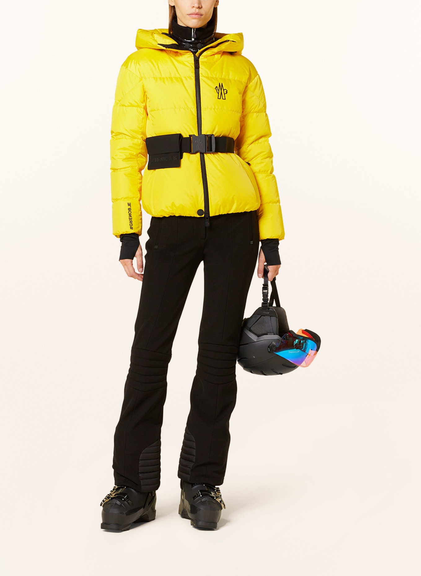 MONCLER GRENOBLE Péřová lyžařská bunda BOUQUETIN, Barva: ŽLUTÁ (Obrázek 2)