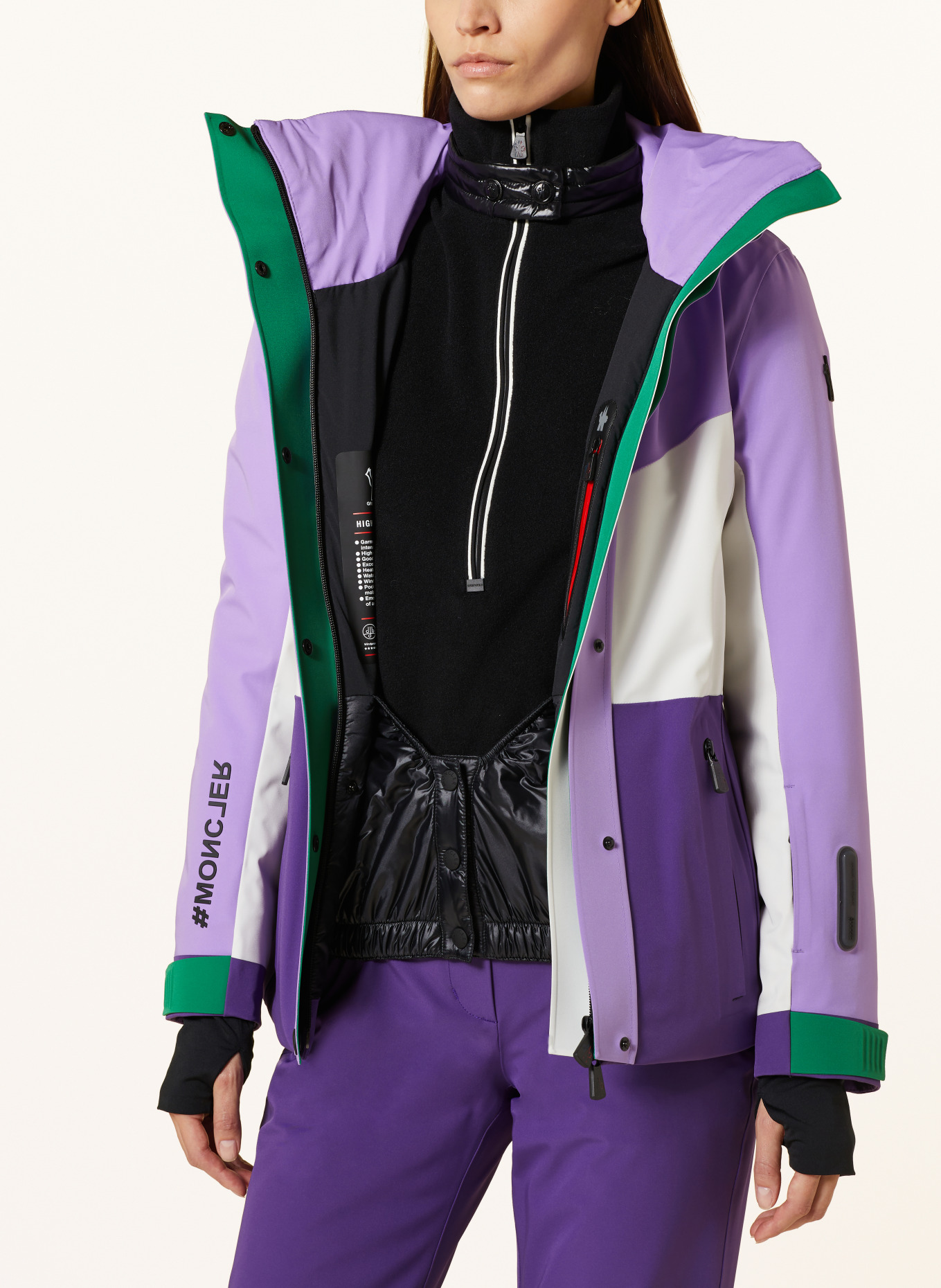 MONCLER GRENOBLE Ski jacket HAINET, Color: PURPLE/ WHITE/ DARK PURPLE (Image 5)
