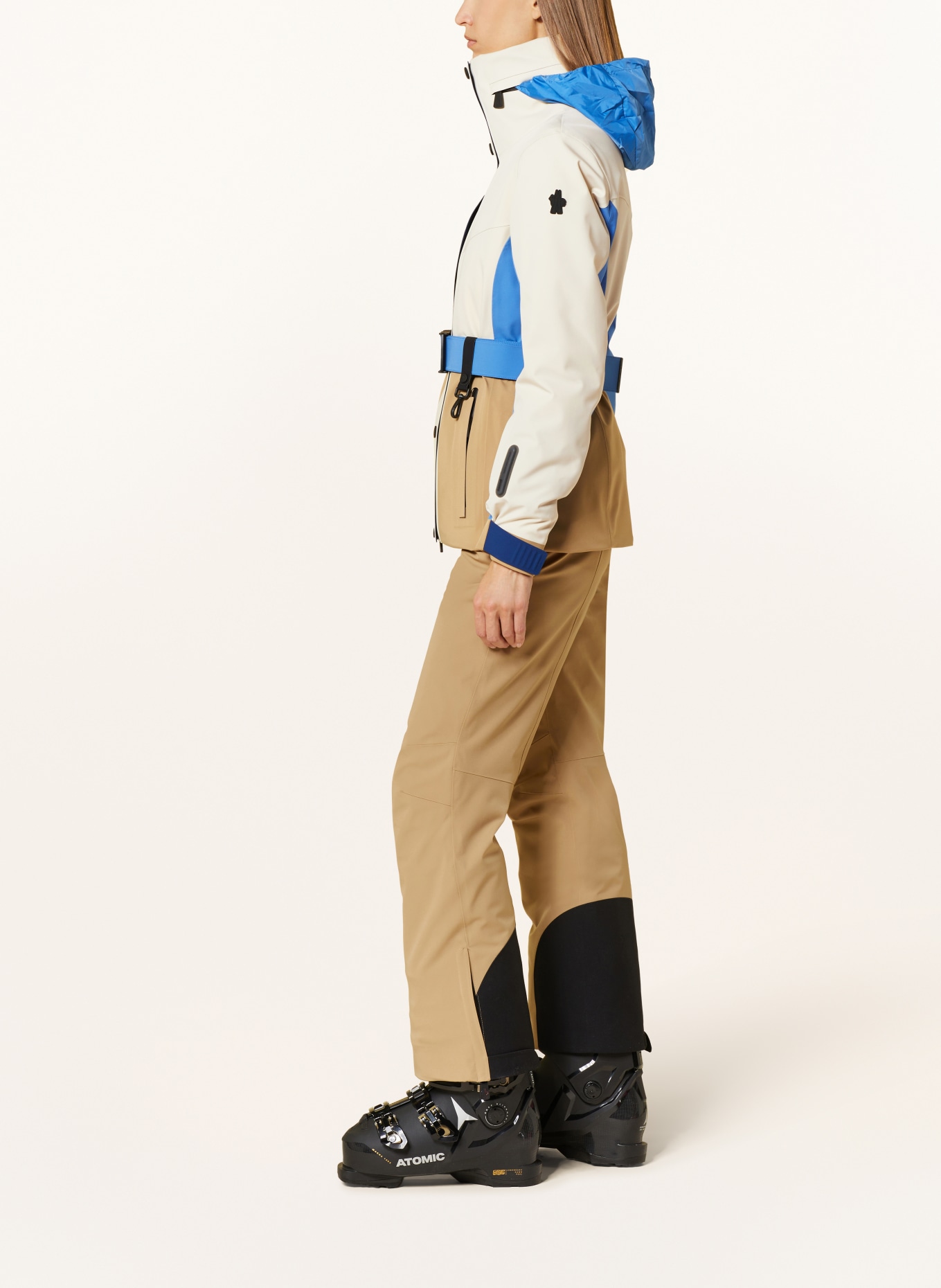 MONCLER GRENOBLE Ski jacket HAINET, Color: ECRU/ BLUE/ BEIGE (Image 4)