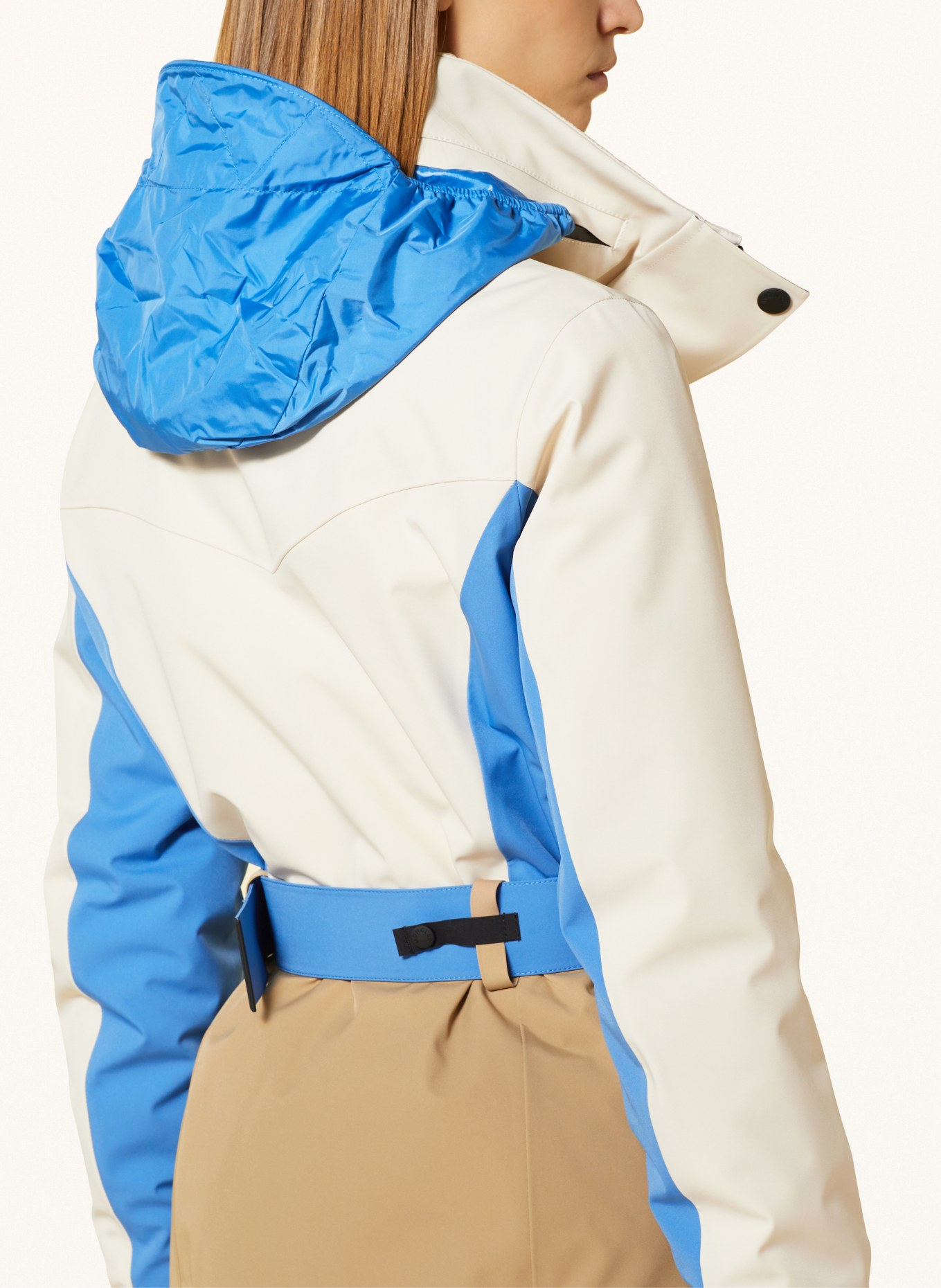 MONCLER GRENOBLE Ski jacket HAINET, Color: ECRU/ BLUE/ BEIGE (Image 6)