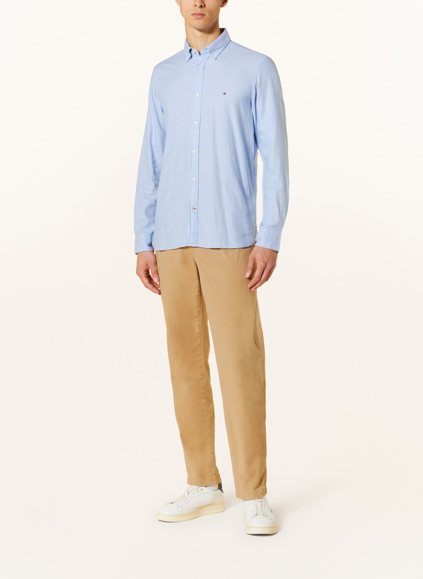 TOMMY HILFIGER Shirt FLEX slim fit, Color: LIGHT BLUE (Image 2)