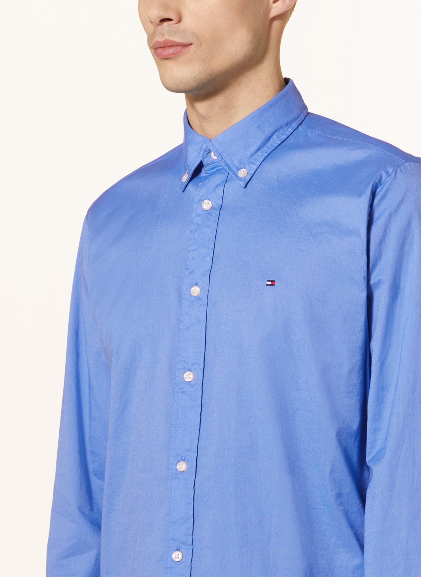 TOMMY HILFIGER Shirt regular fit, Color: LIGHT BLUE (Image 4)