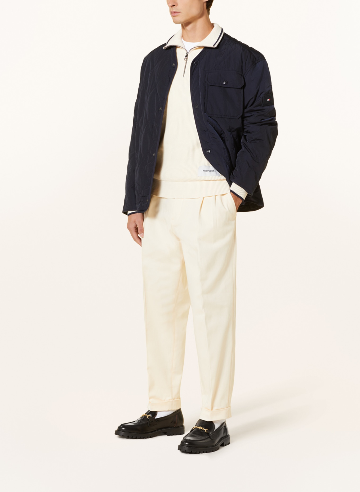 TOMMY HILFIGER Chino kalhoty Wide Tapered Fit, Barva: AEF Calico (Obrázek 2)