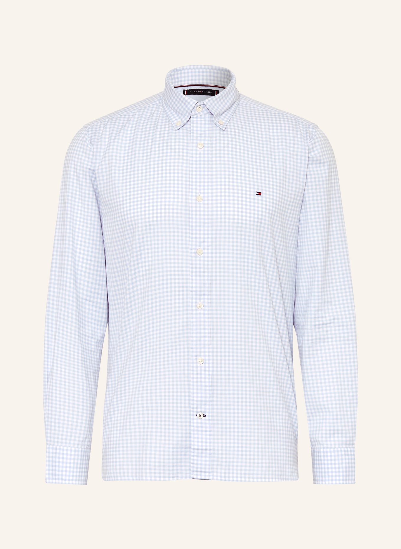 TOMMY HILFIGER Shirt regular fit, Color: LIGHT BLUE/ WHITE (Image 1)