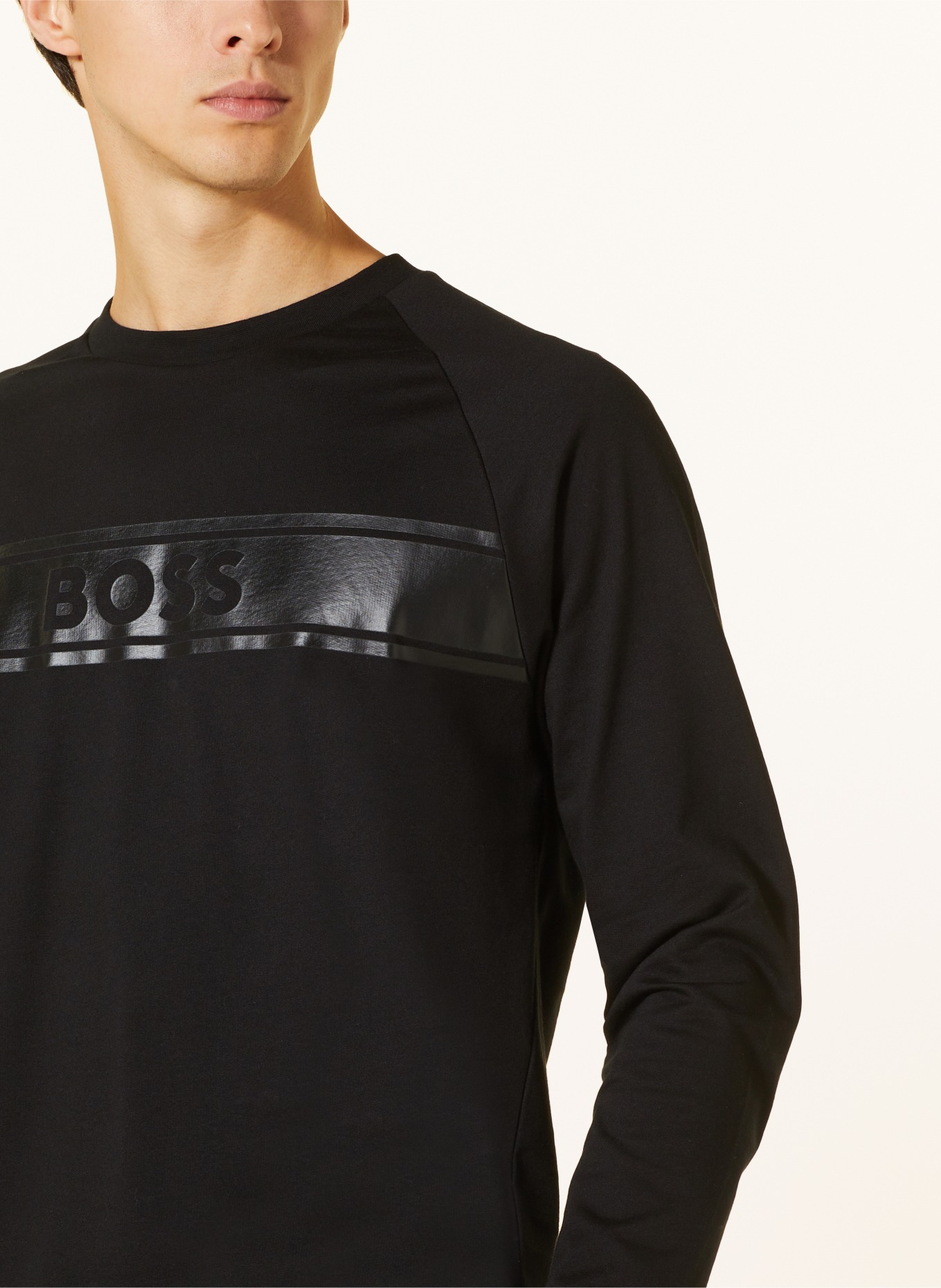 BOSS Lounge shirt AUTHENTIC, Color: BLACK (Image 4)