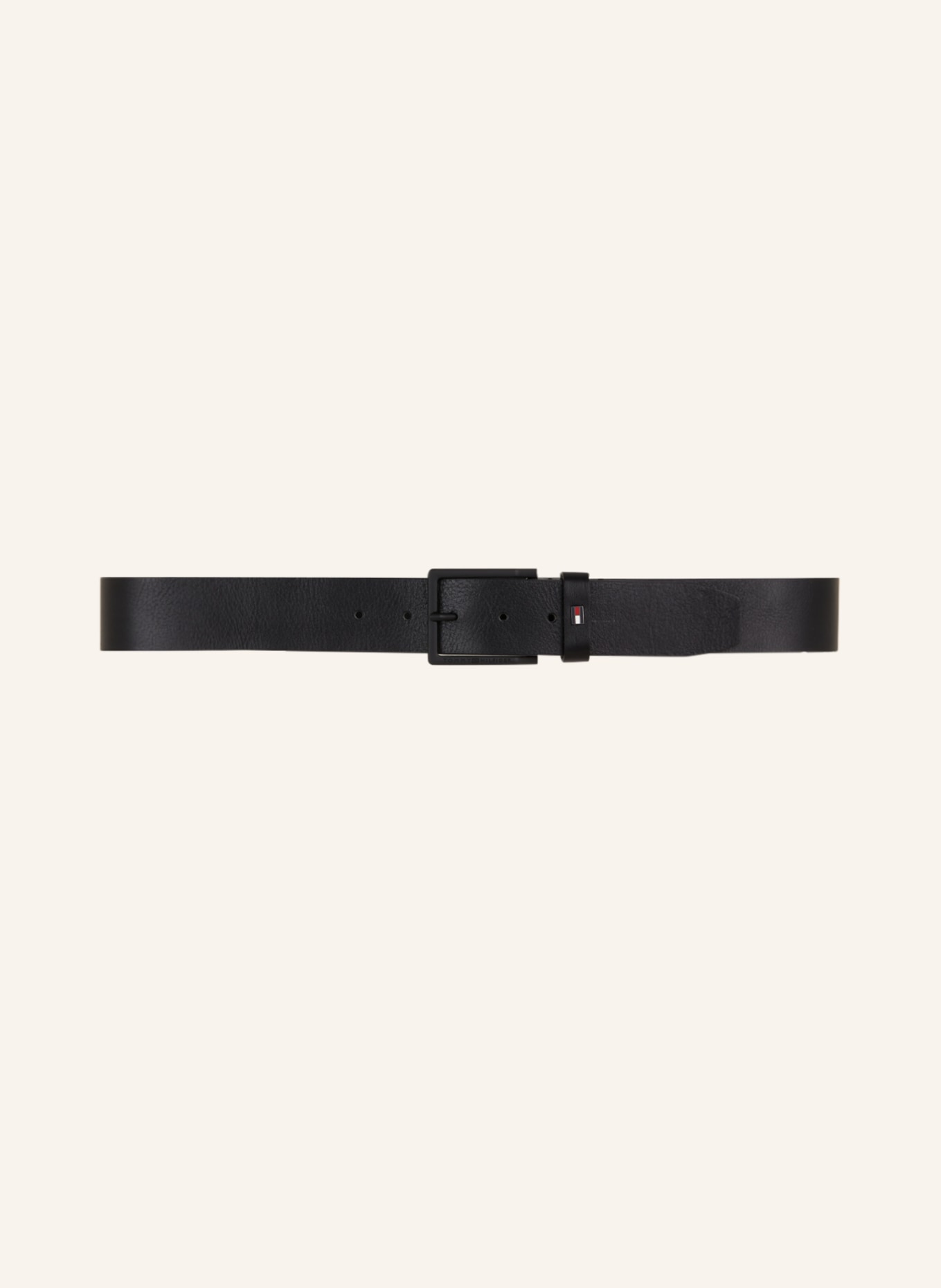 TOMMY HILFIGER Leather belt OLIVER, Color: BLACK (Image 2)