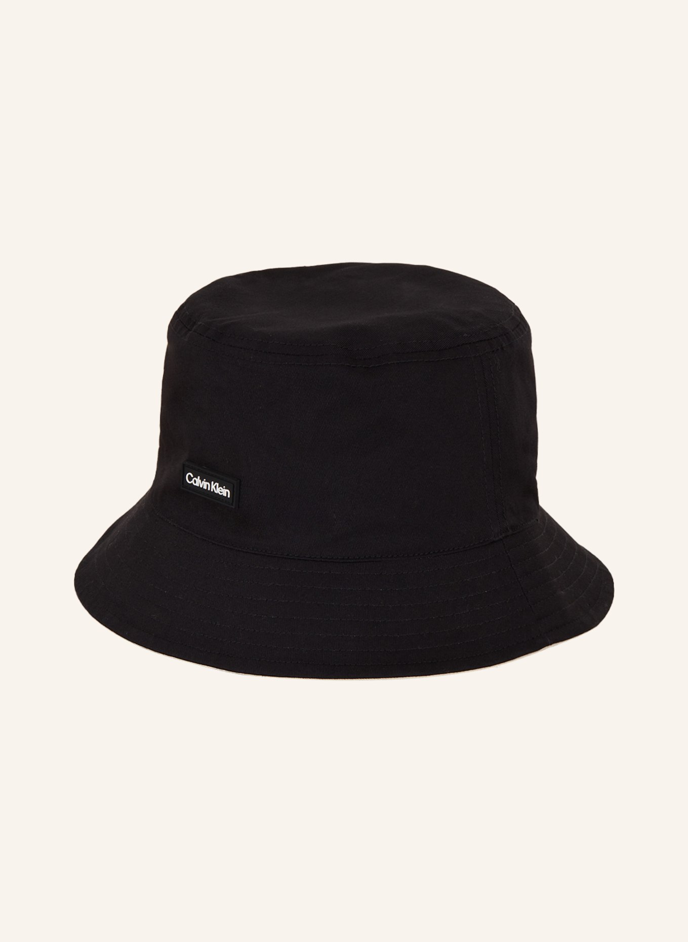 Calvin Klein Bucket-Hat zum Wenden, Farbe: SCHWARZ/ BEIGE (Bild 3)