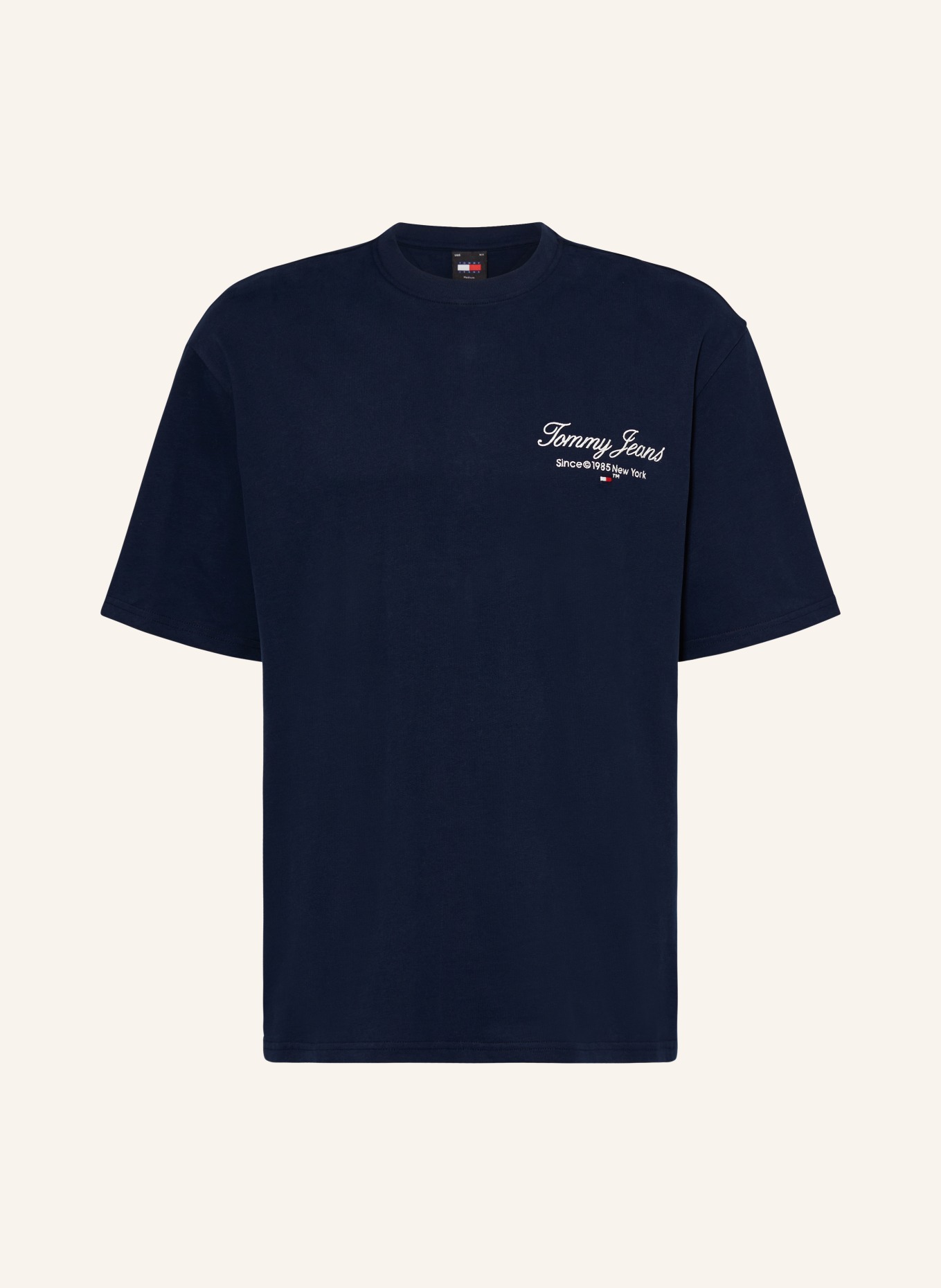 TOMMY JEANS T-Shirt: DUNKELBLAU/ WEISS
