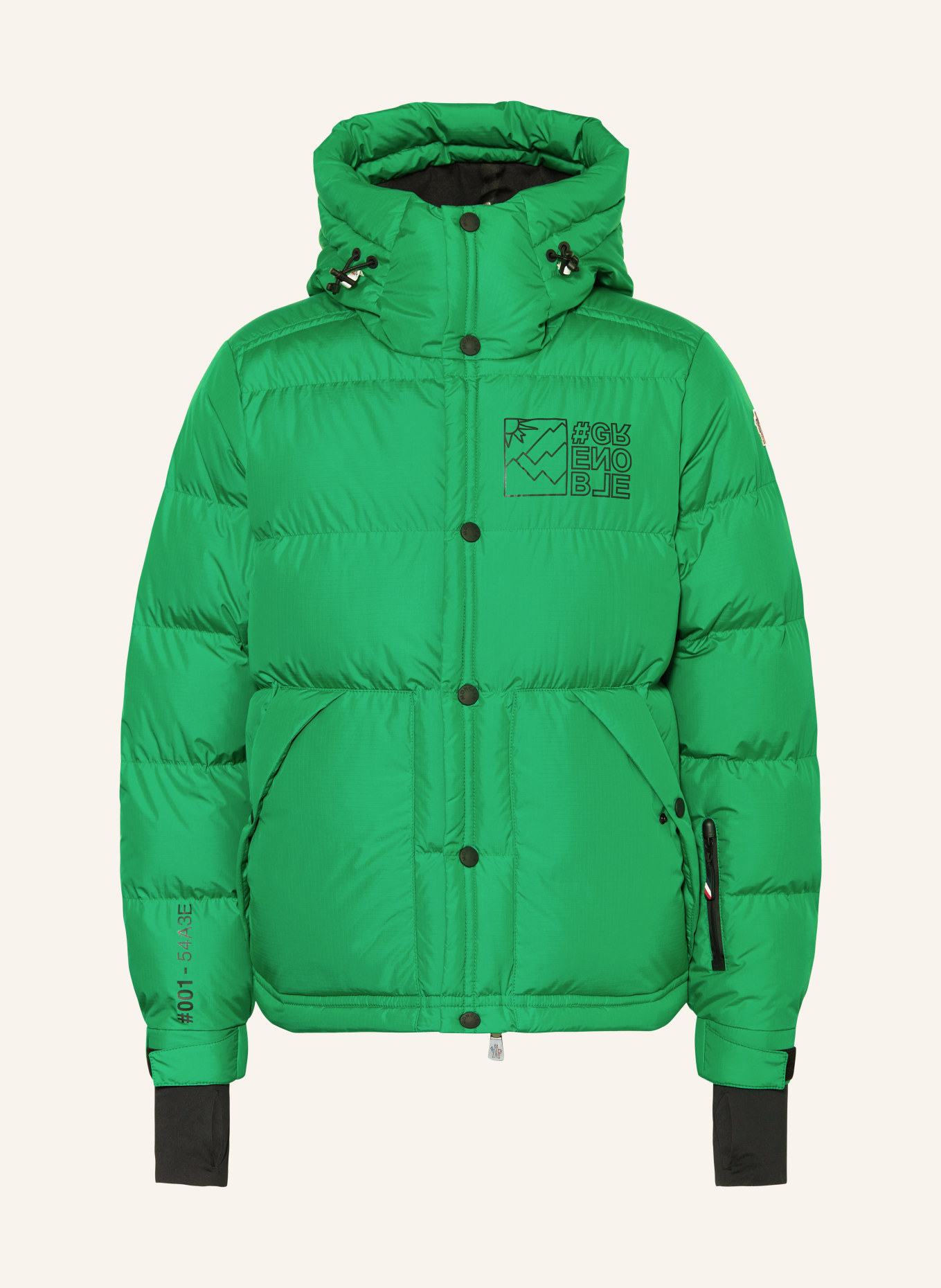 MONCLER GRENOBLE Down ski jacket CRISTAUX, Color: GREEN (Image 1)