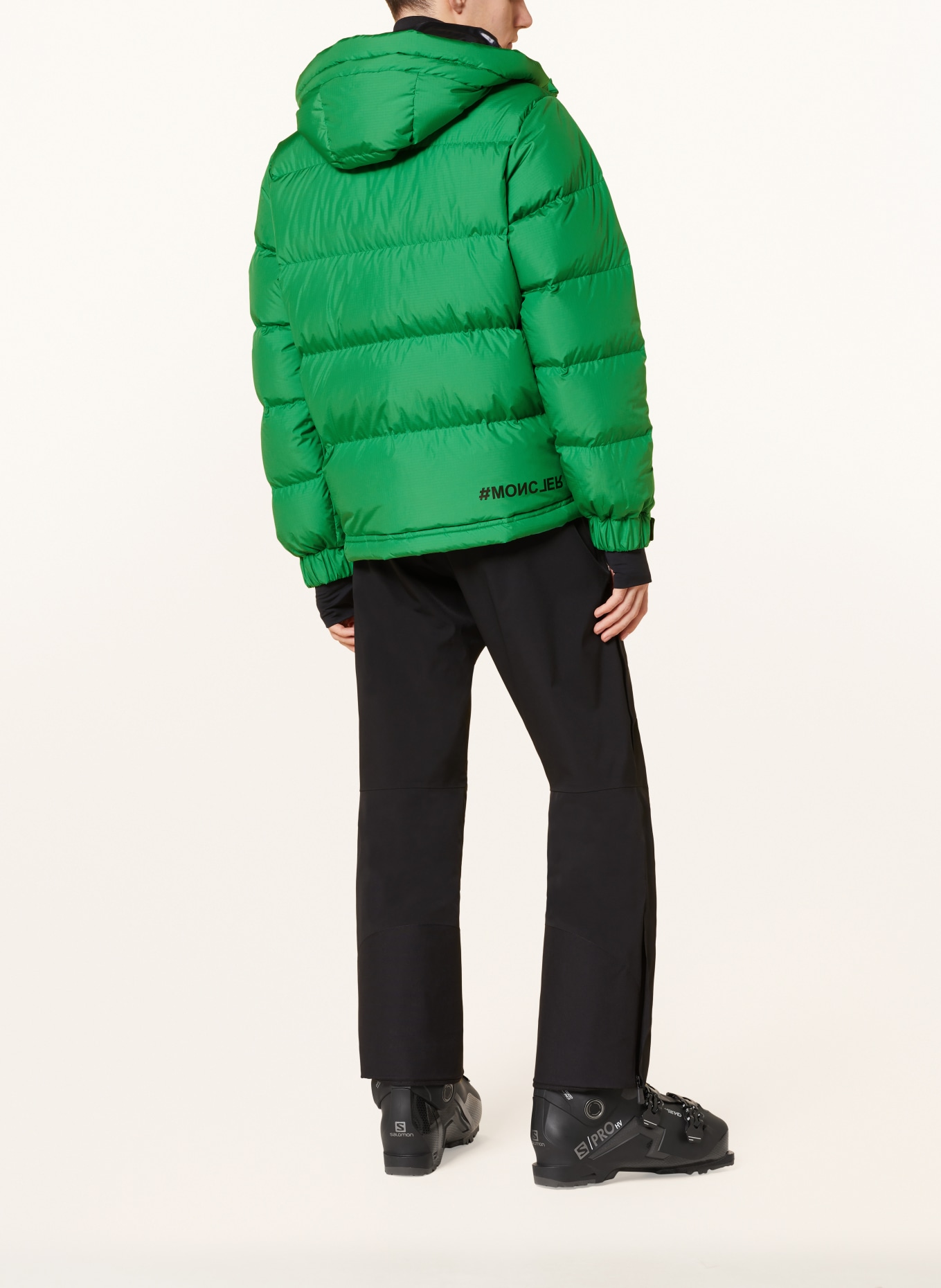 MONCLER GRENOBLE Down ski jacket CRISTAUX, Color: GREEN (Image 3)