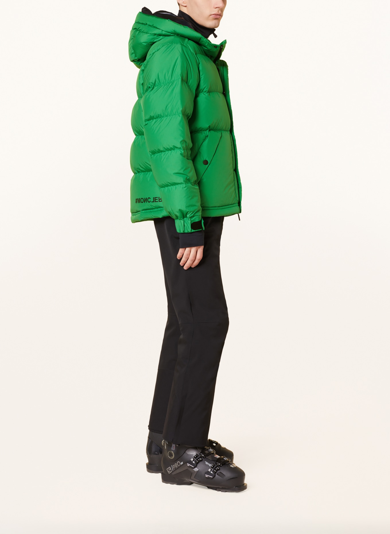 MONCLER GRENOBLE Down ski jacket CRISTAUX, Color: GREEN (Image 4)