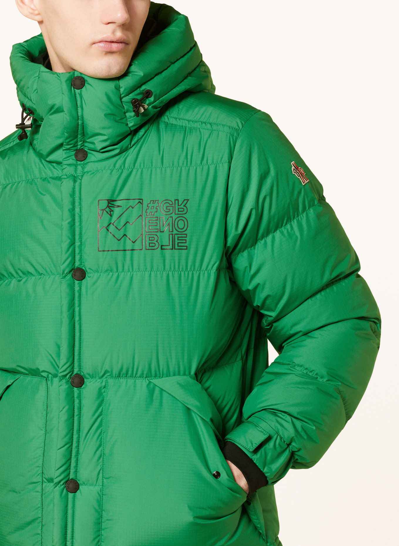 MONCLER GRENOBLE Down ski jacket CRISTAUX, Color: GREEN (Image 6)
