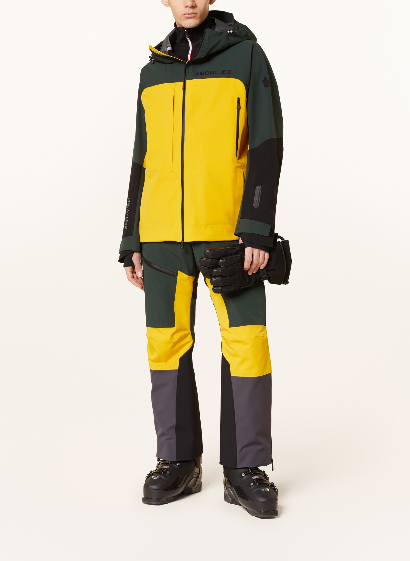 MONCLER GRENOBLE Ski jacket BRIZON, Color: DARK GREEN/ DARK YELLOW/ BLACK (Image 2)