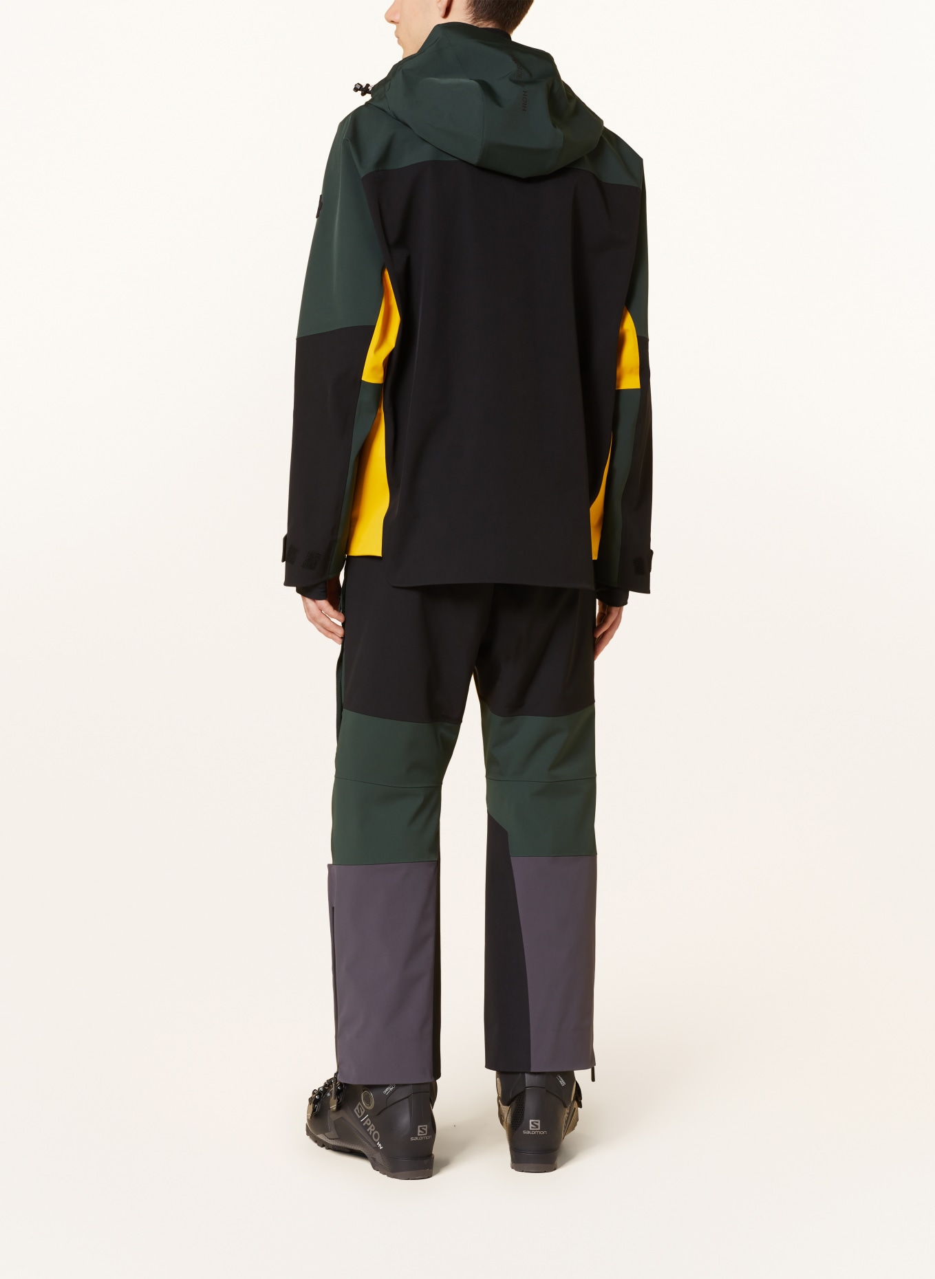 MONCLER GRENOBLE Ski jacket BRIZON, Color: DARK GREEN/ DARK YELLOW/ BLACK (Image 4)