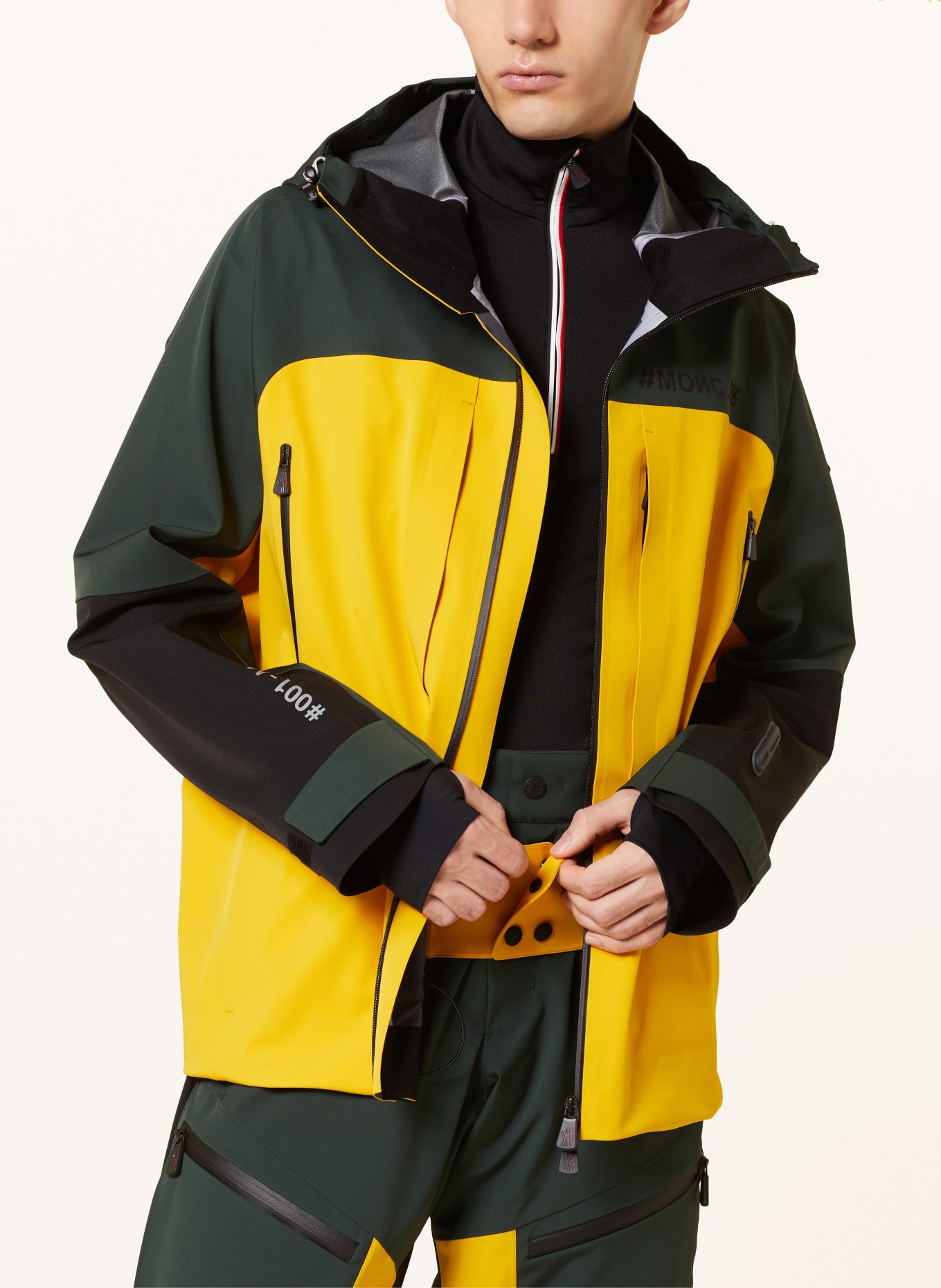 MONCLER GRENOBLE Ski jacket BRIZON, Color: DARK GREEN/ DARK YELLOW/ BLACK (Image 5)