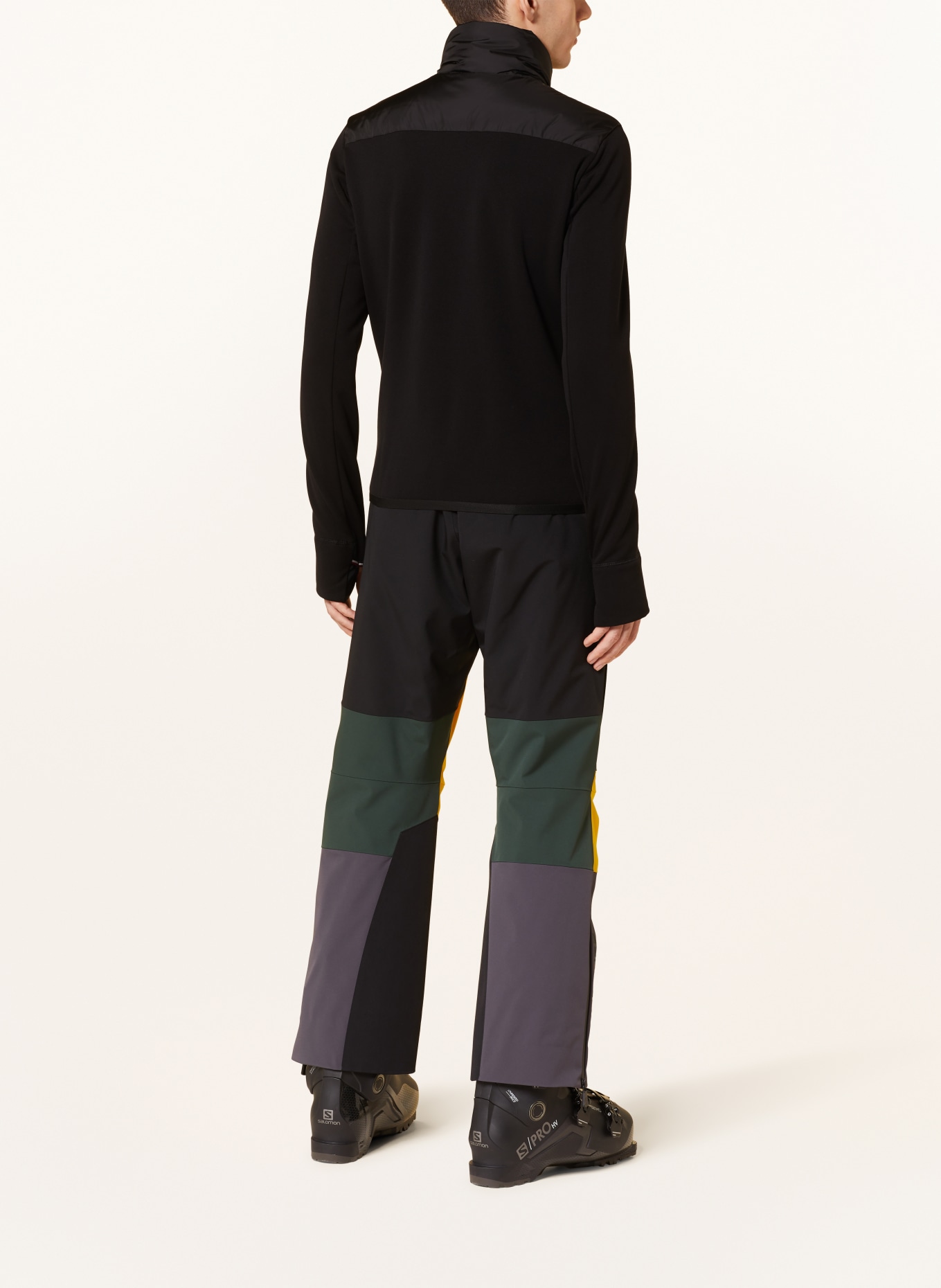 MONCLER GRENOBLE Hybrid sweat jacket, Color: BLACK/ DARK GREEN (Image 3)