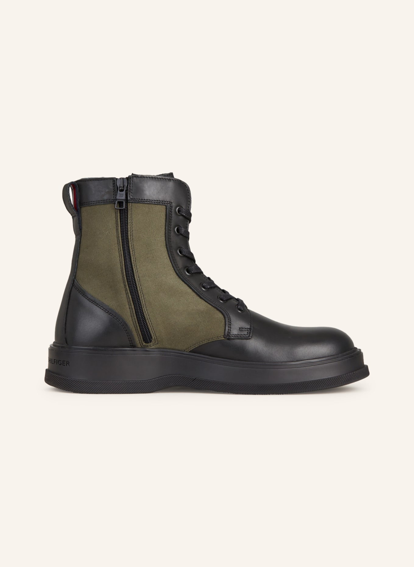 TOMMY HILFIGER Lace-up boots, Color: BLACK/ OLIVE (Image 5)