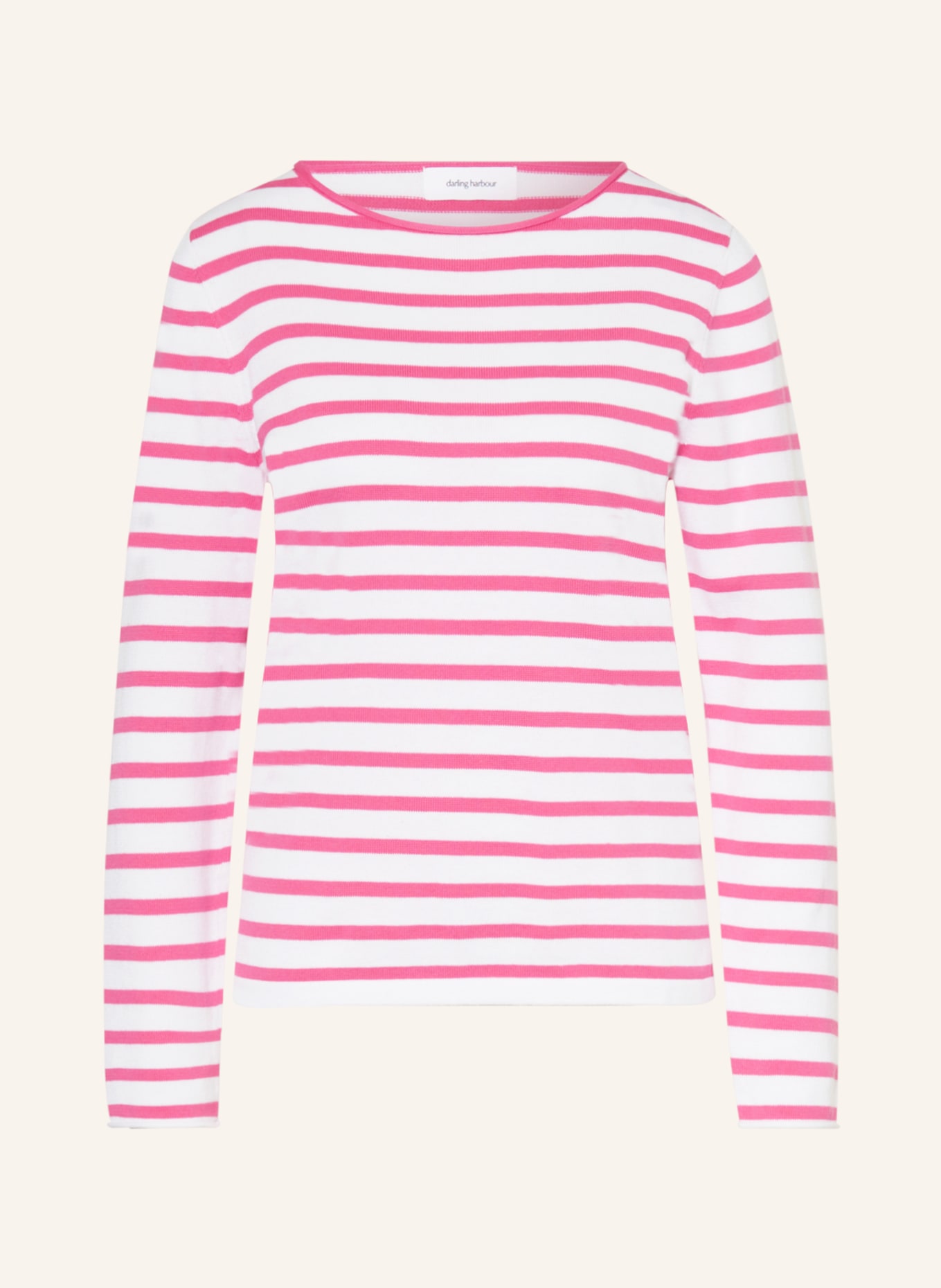 darling harbour Pullover, Farbe: WEISS/ PINK (Bild 1)