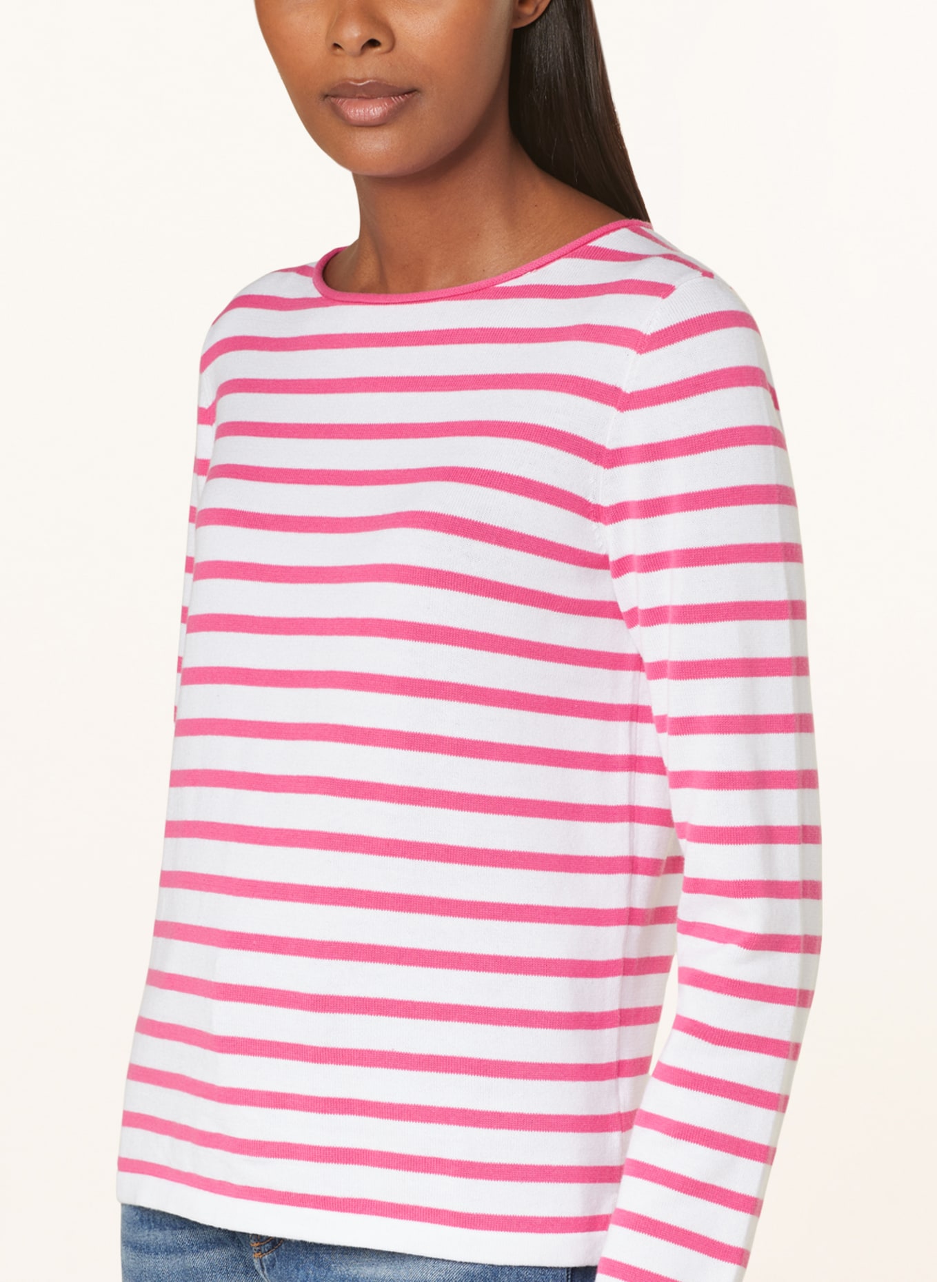 darling harbour Sweater, Color: WHITE/ PINK (Image 4)