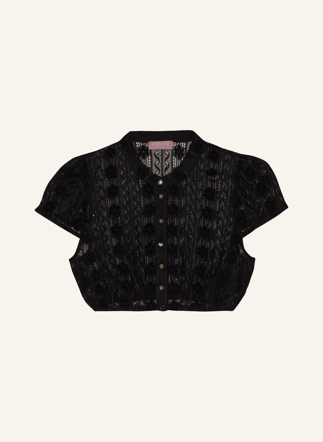 KRÜGER Dirndl blouse, Color: BLACK (Image 1)