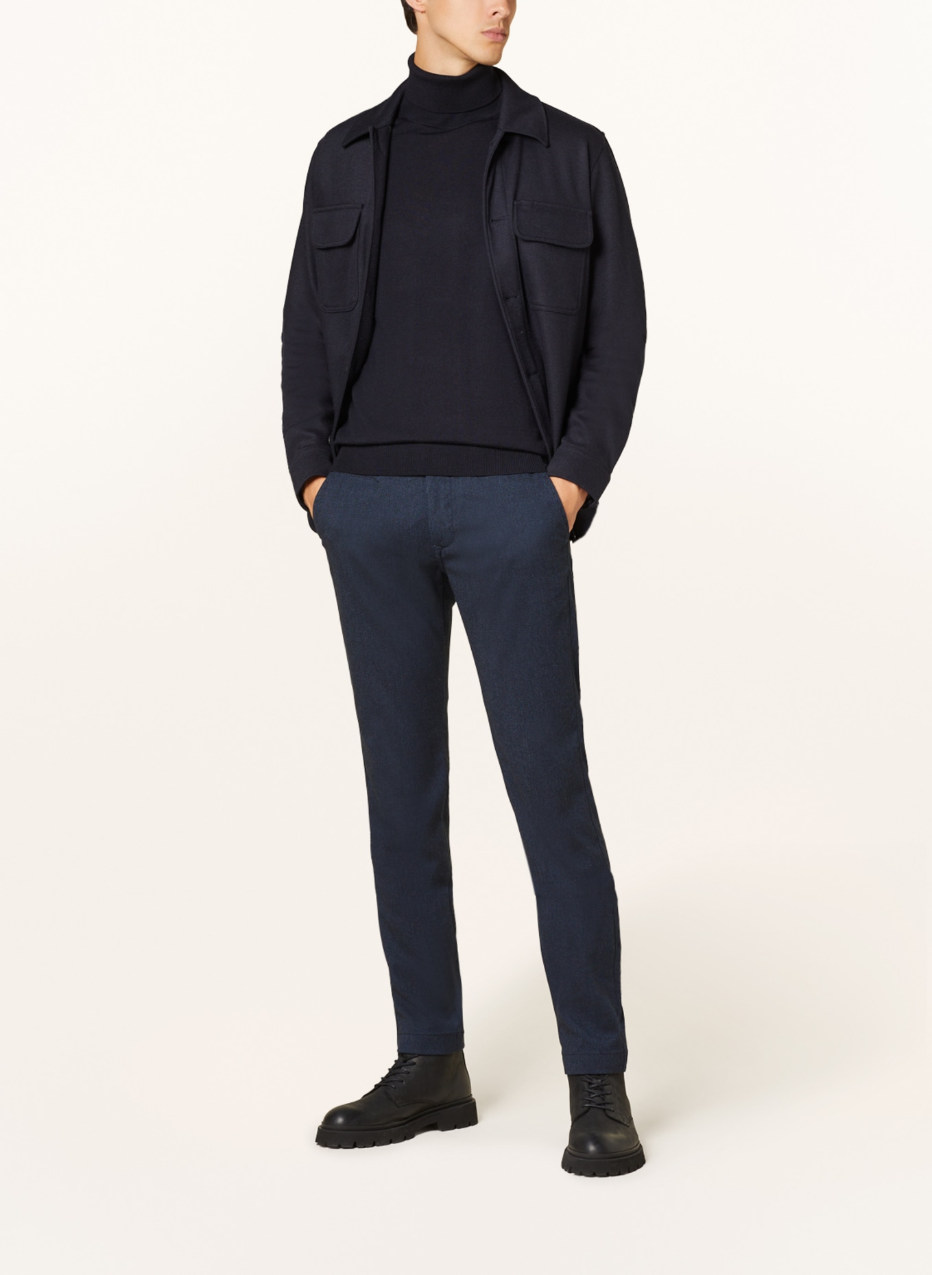 pierre cardin Rollkragenpullover: DUNKELBLAU