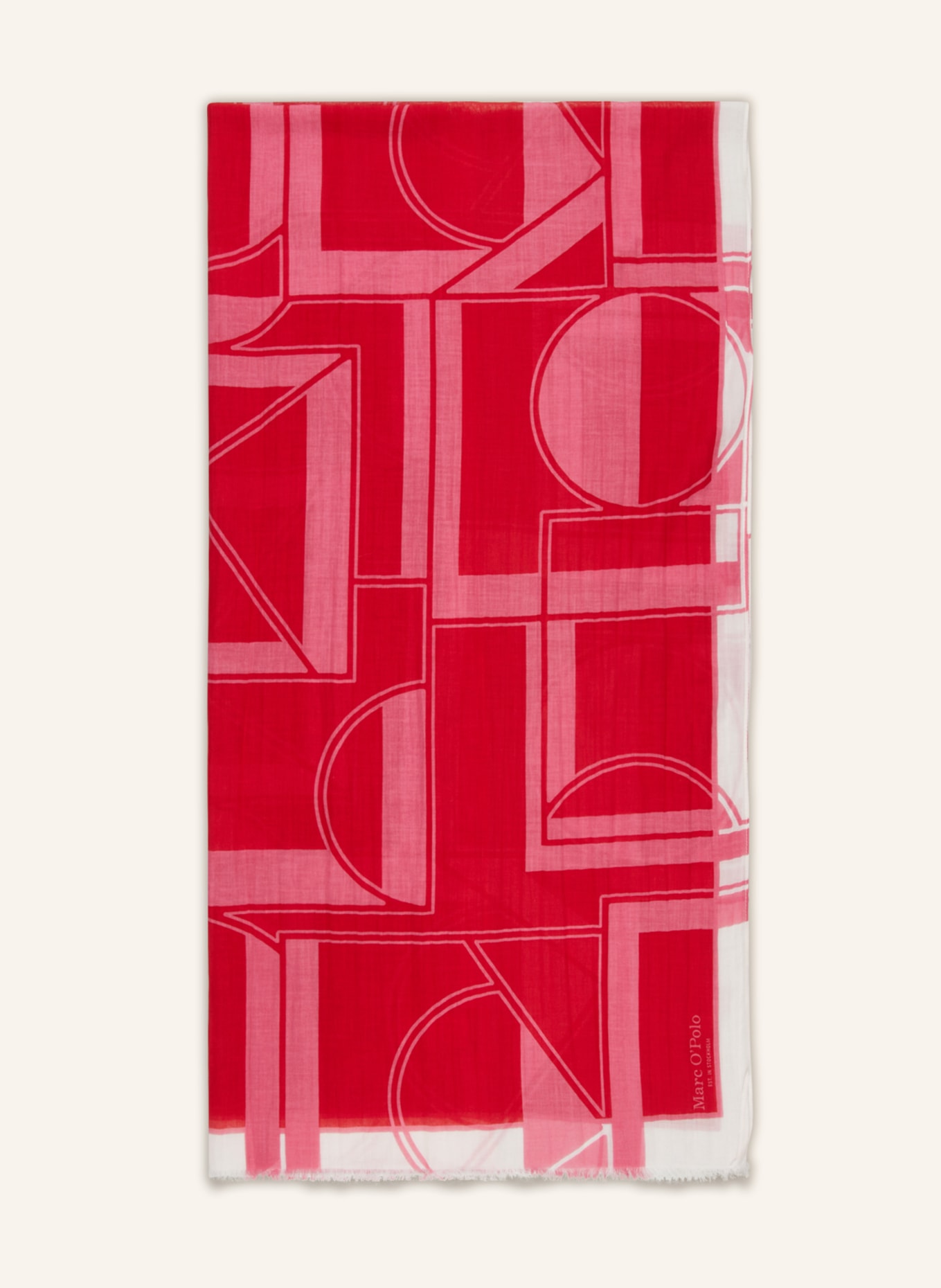 Marc O'Polo Schal, Farbe: A20 multi/shiny red (Bild 1)