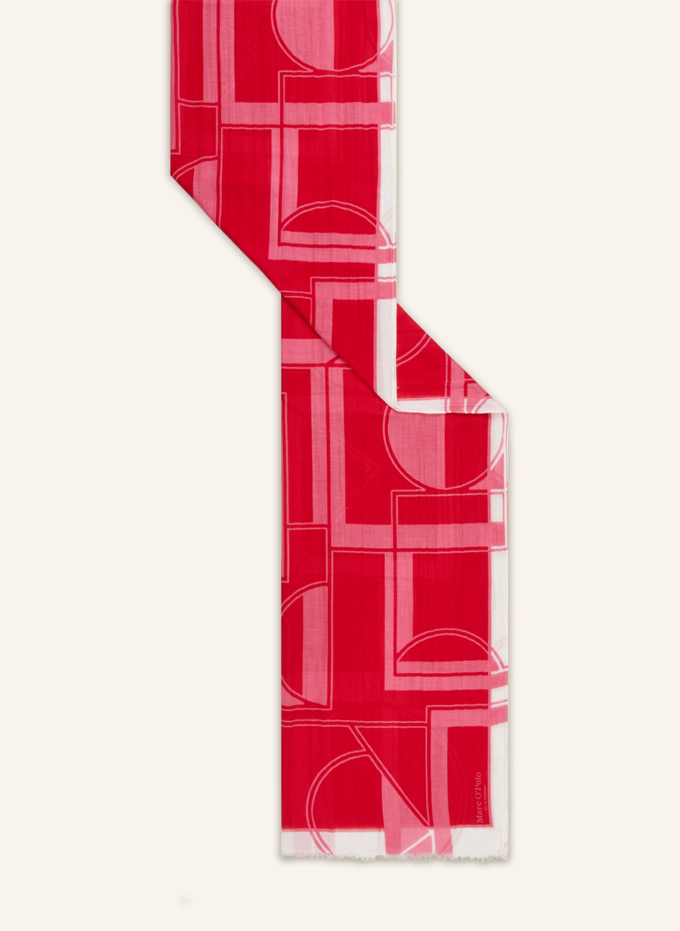 Marc O'Polo Schal, Farbe: A20 multi/shiny red (Bild 2)