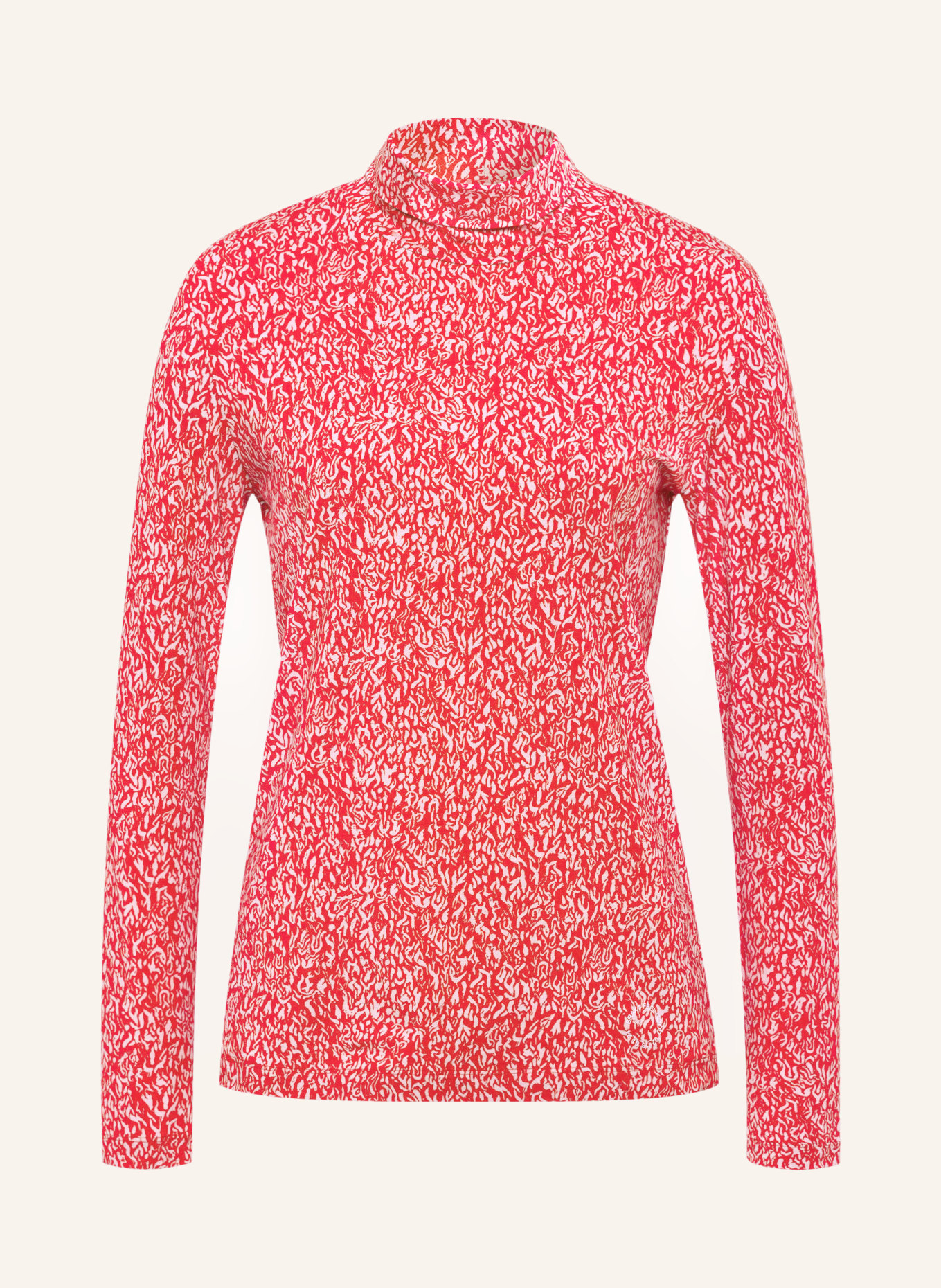 BRAX Turtleneck shirt CAMILLA, Color: RED/ LIGHT PURPLE (Image 1)