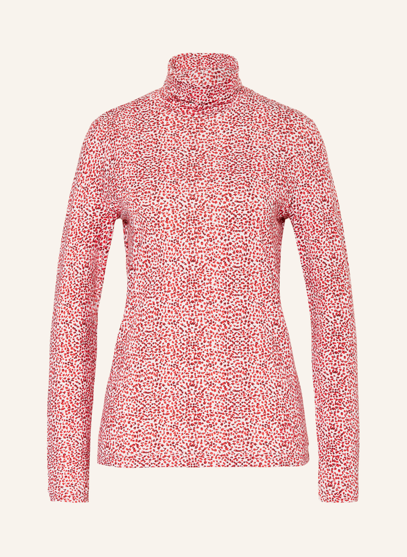 BRAX Turtleneck shirt CAMILLA, Color: LIGHT PINK/ RED/ DARK PURPLE (Image 1)