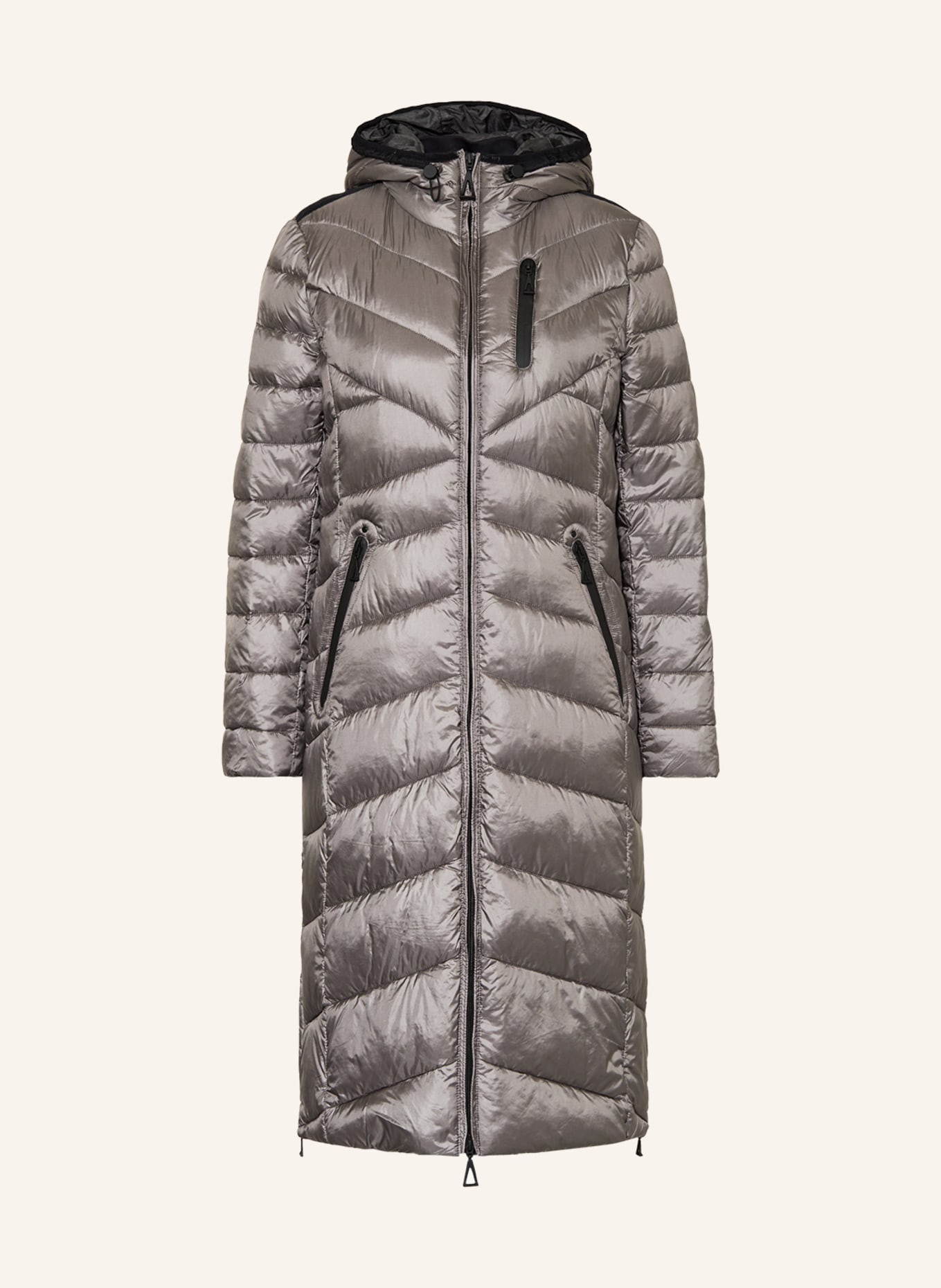 GIL BRET Quilted coat, Color: TAUPE (Image 1)