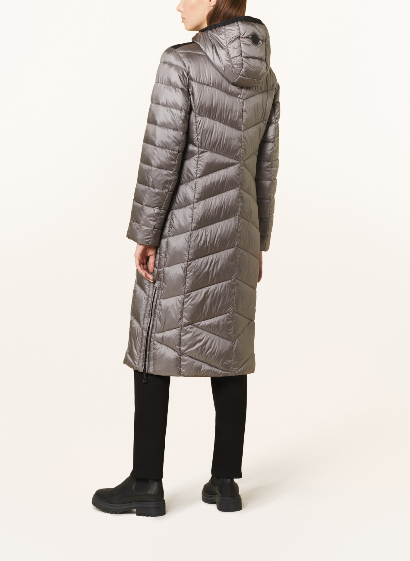 GIL BRET Quilted coat, Color: TAUPE (Image 3)