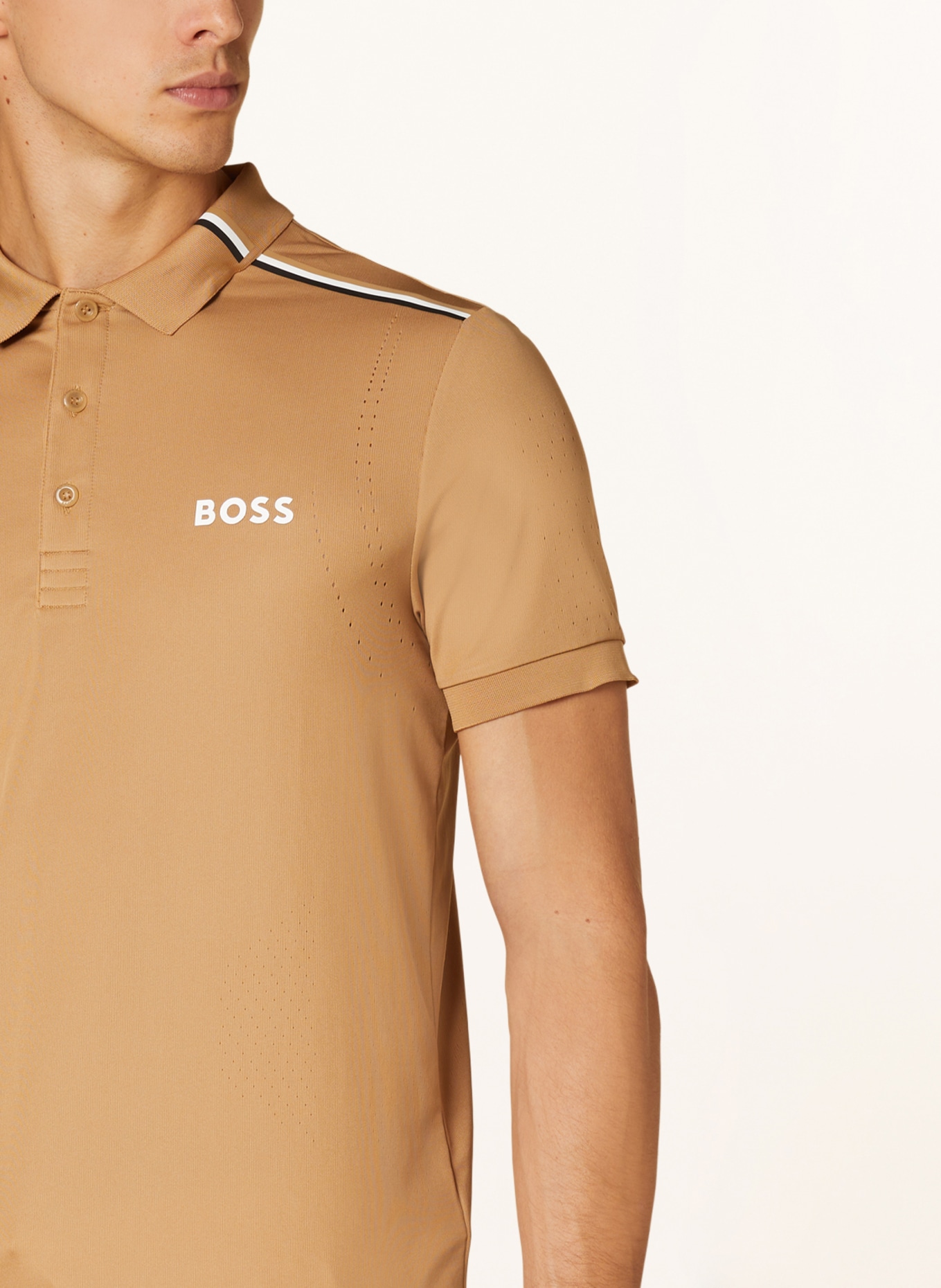BOSS Funktions-Poloshirt PATTEO, Farbe: CAMEL (Bild 4)