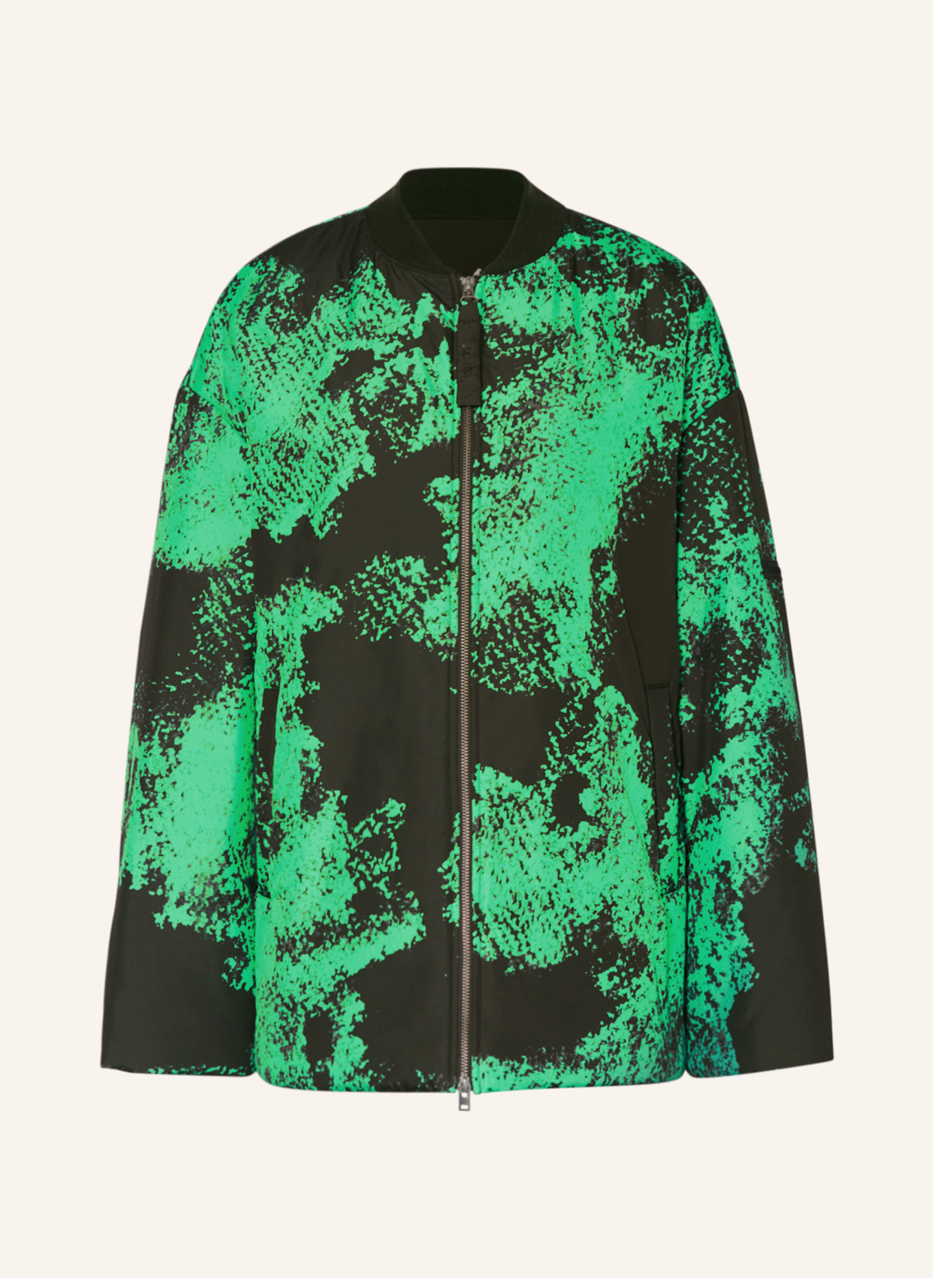 CLOSED Bomber jacket, Color: GREEN/ DARK GREEN (Image 1)