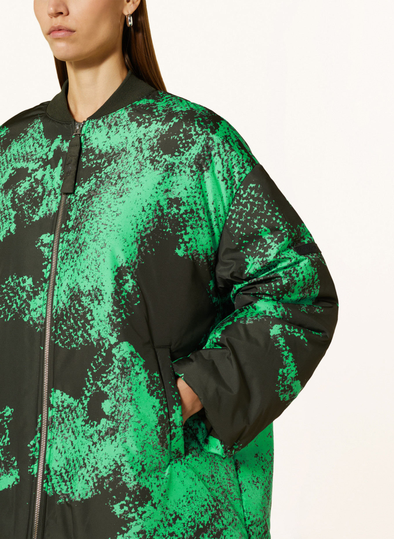 CLOSED Bomber jacket, Color: GREEN/ DARK GREEN (Image 4)