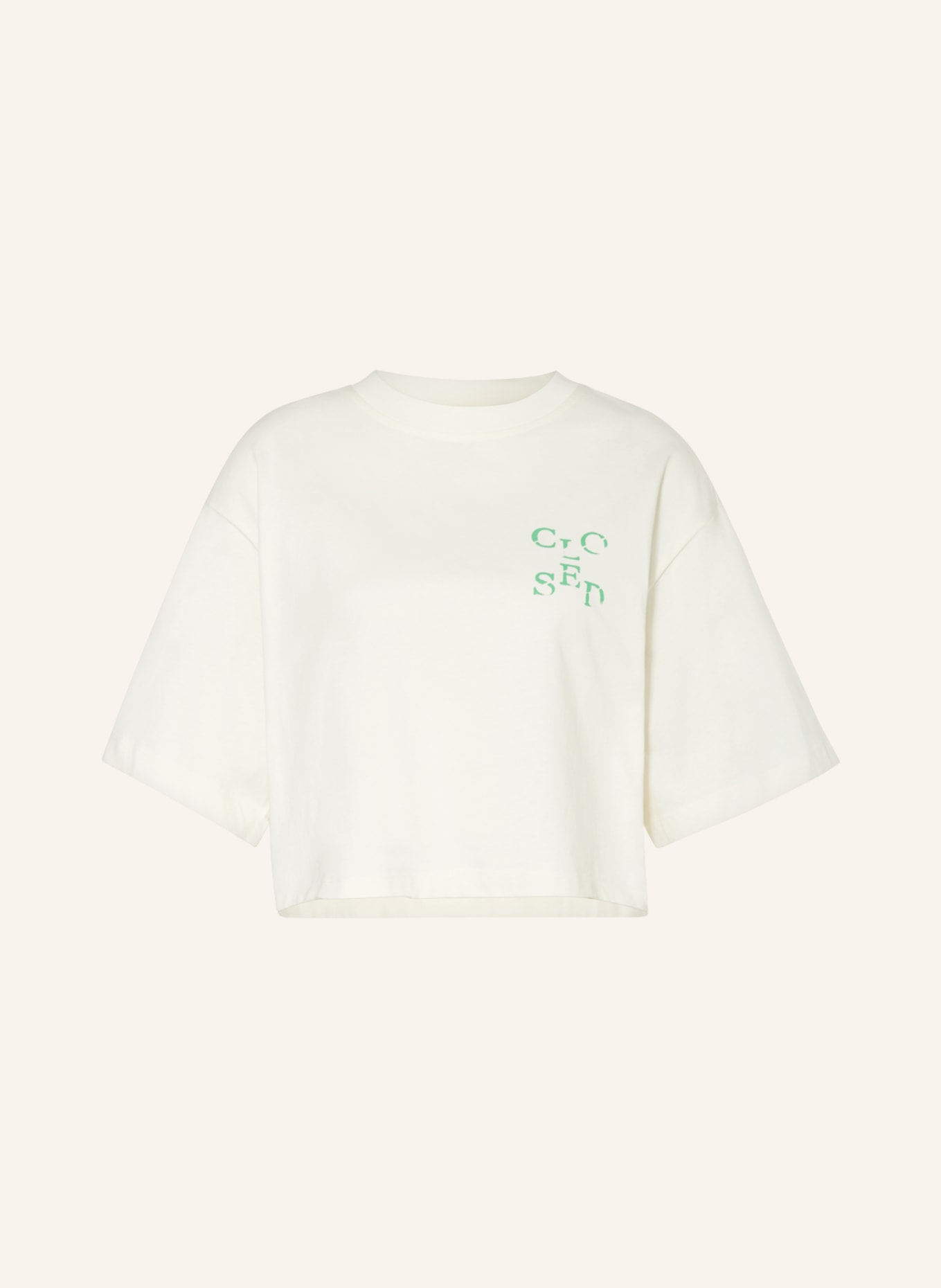 CLOSED Cropped-Shirt, Farbe: ECRU(Bild null)