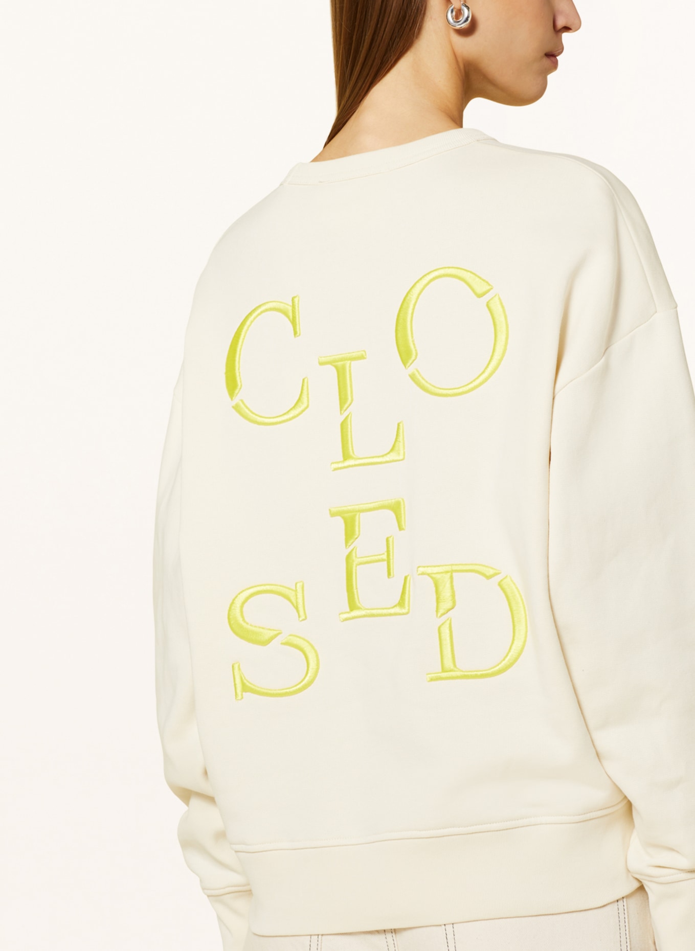 CLOSED Sweatshirt, Color: CREAM/ YELLOW (Image 4)