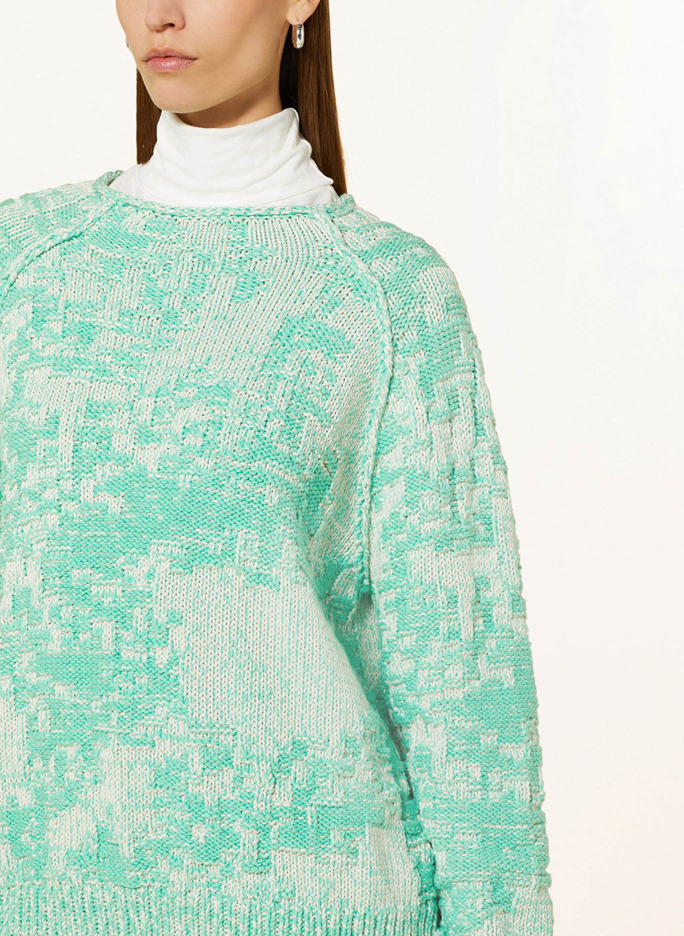 CLOSED Sweater, Color: MINT/ CREAM (Image 4)