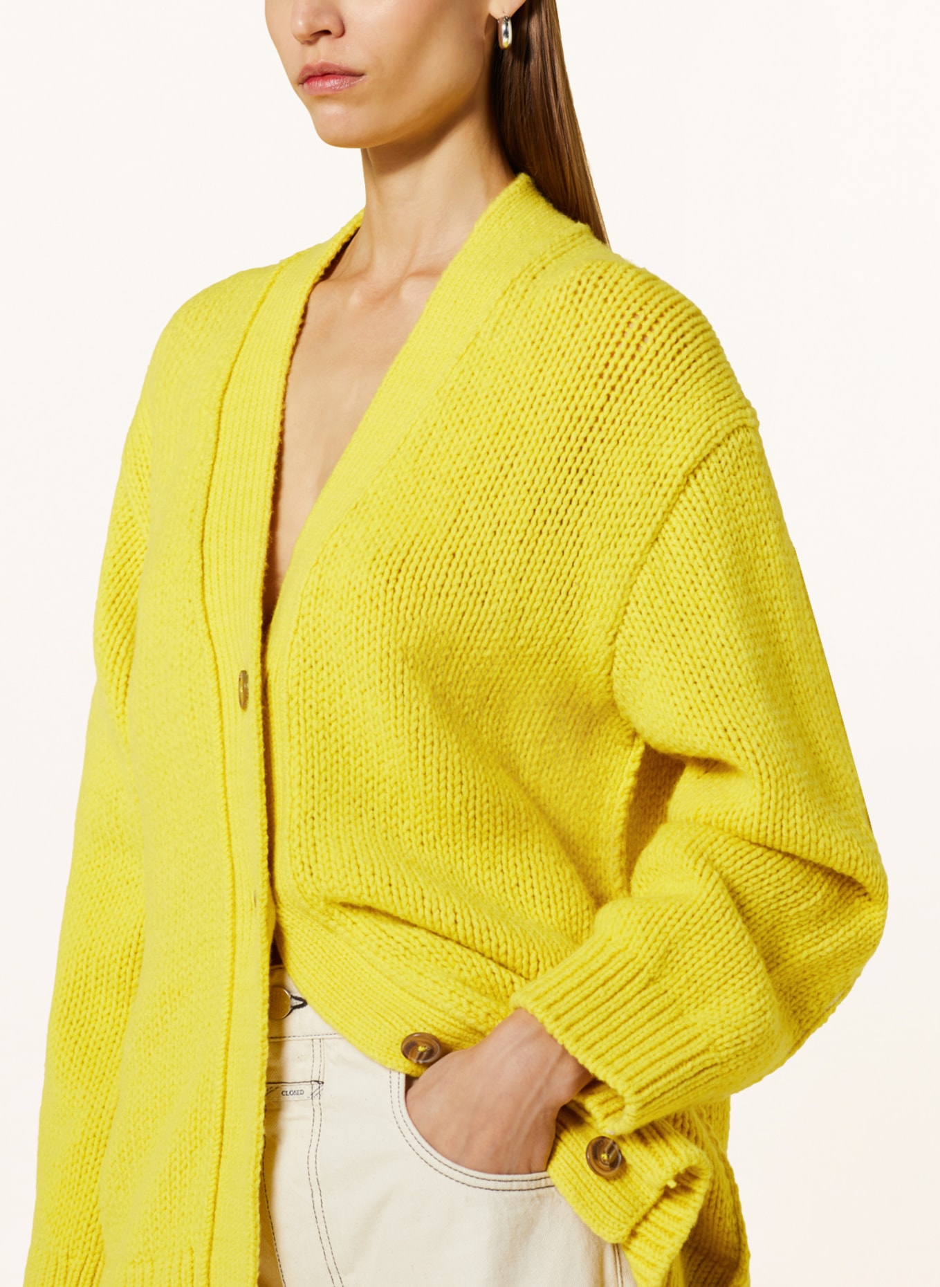 CLOSED Cardigan, Color: YELLOW (Image 4)